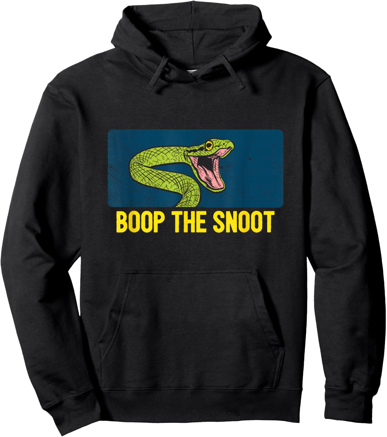Boop The Snoot Snake Snakes Lover Keeper Funny Quote Meme Hoodie - Hoodie | Black