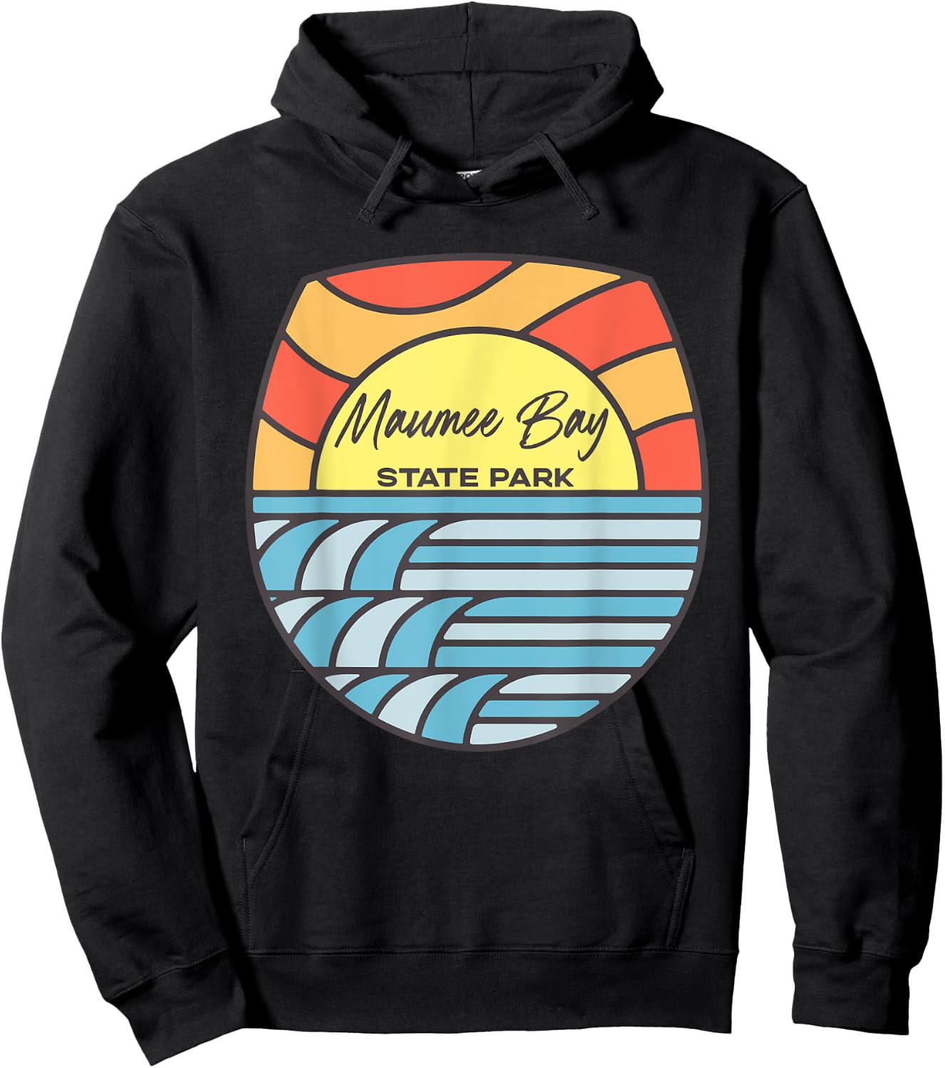 Maumee Bay State Park Ohio Lake OH Sunset Souvenirs Hoodie - Hoodie | Black