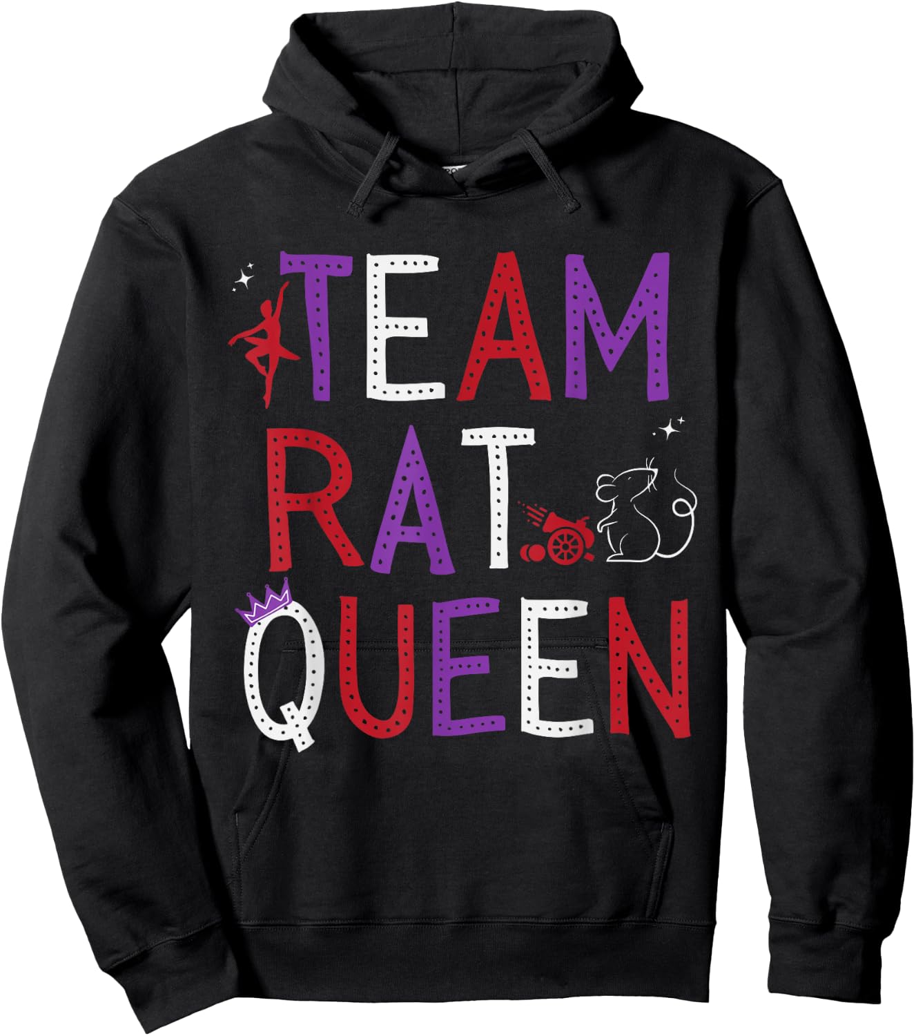 Team Rat Queen Nutcracker Ballet Christmas Xmas Hoodie - Hoodie | Black