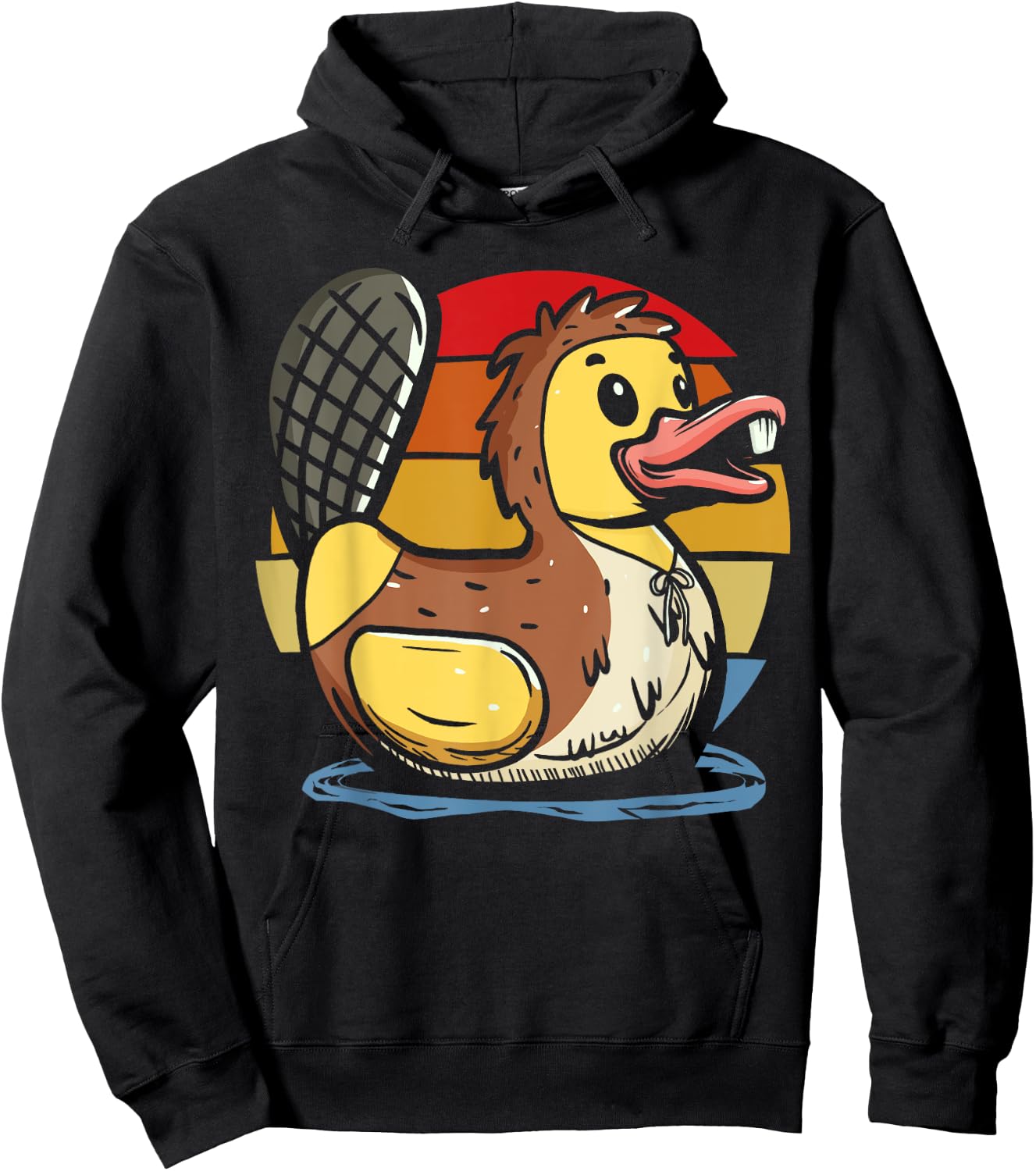 Beaver Rubber Duck Duckling Hoodie - Hoodie | Black