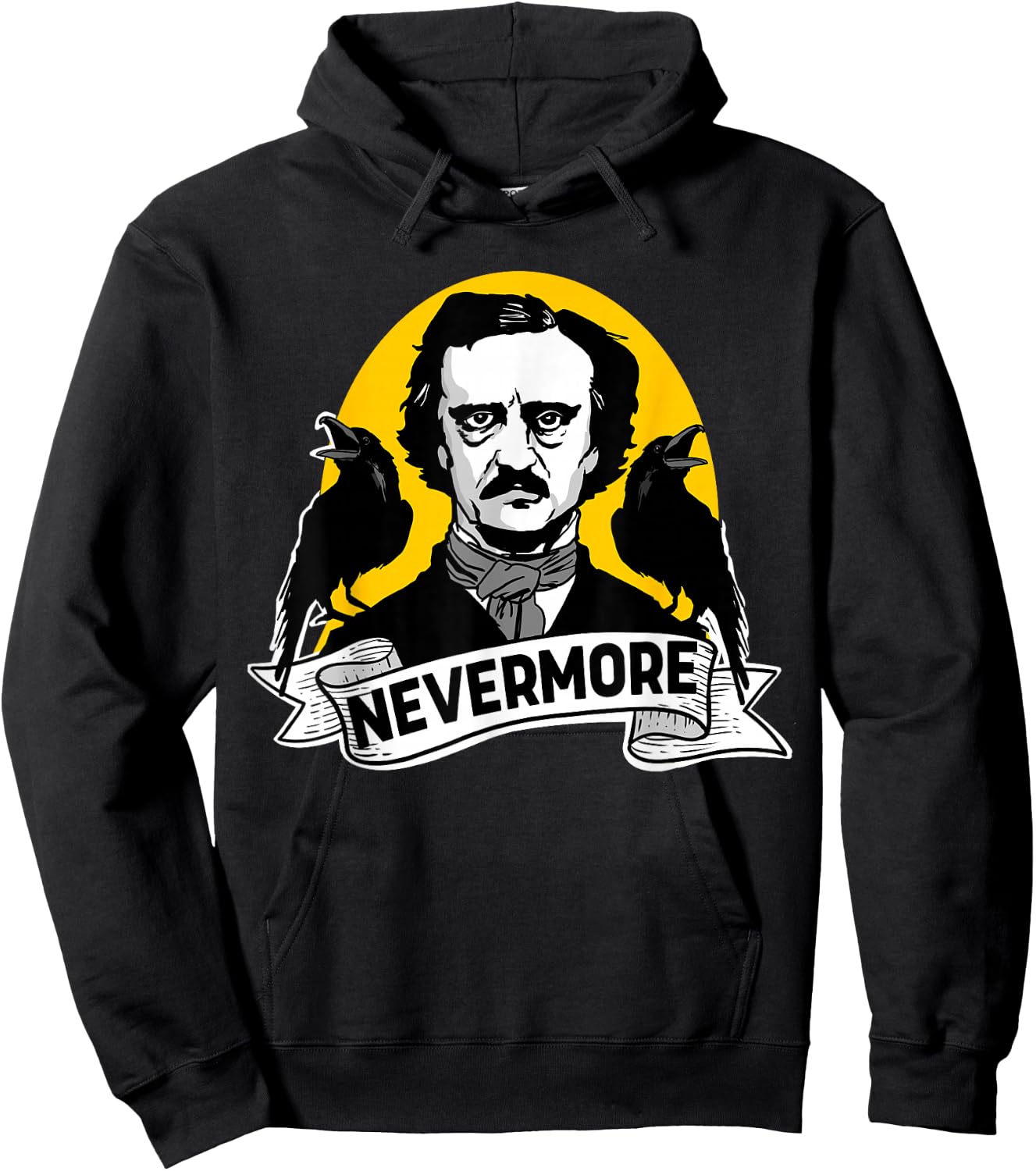 Nevermore Edgar Allan Poe Nevermore Hoodie - Hoodie | Black