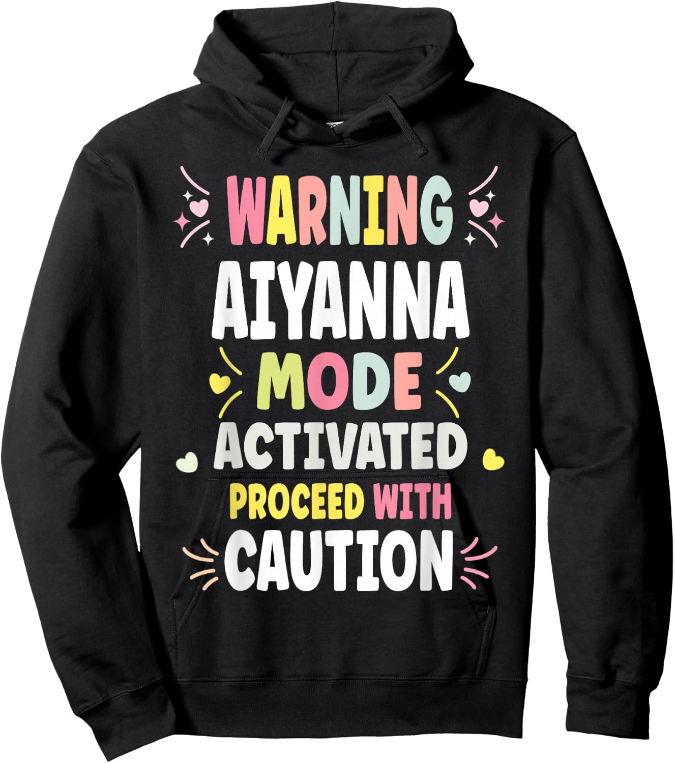 AIYANNA Personalized Women's Gift Custom AIYANNA Hoodie - Hoodie | Black