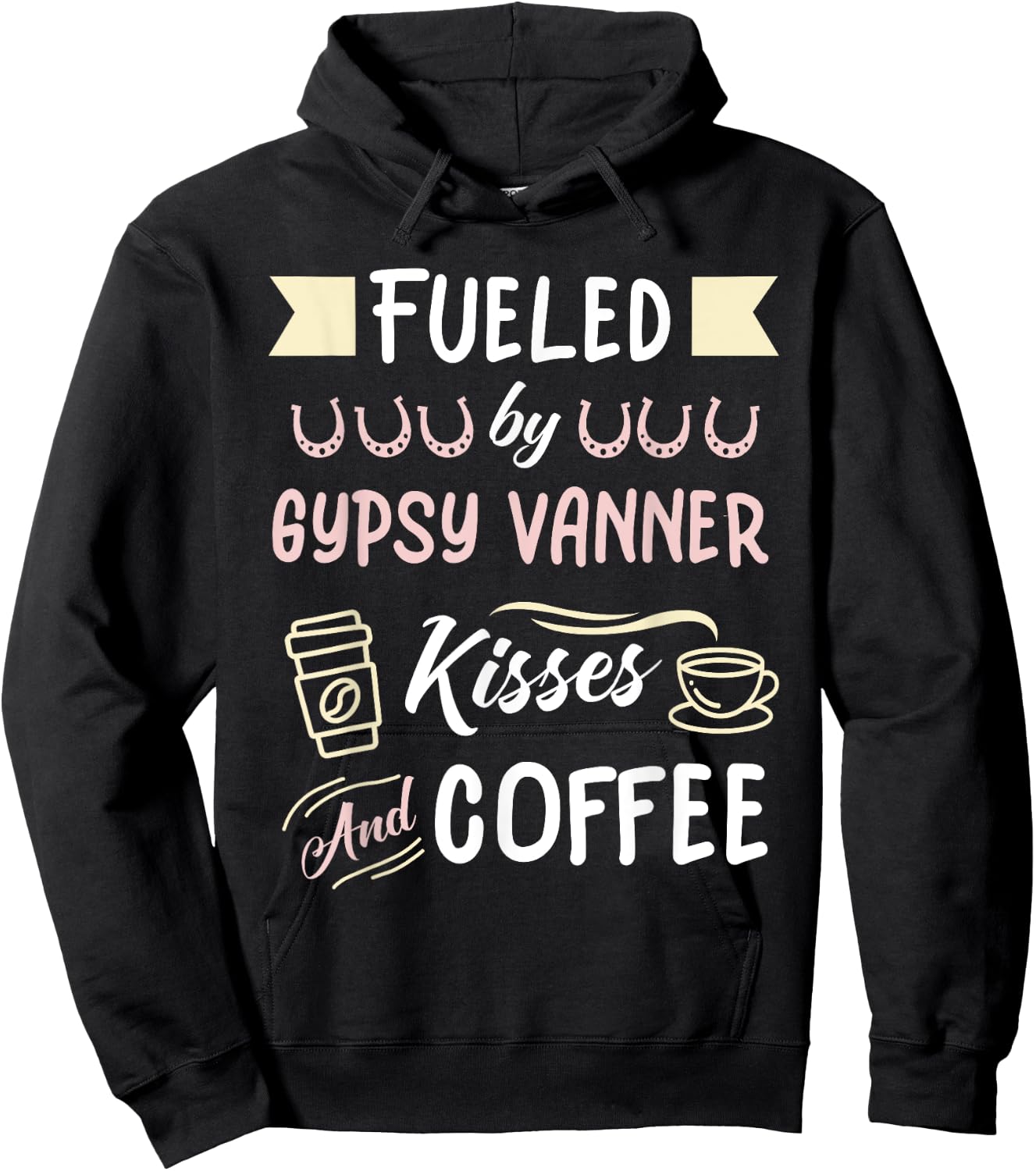 Gypsy Vanner Mom Coffee Lover Hoodie - Hoodie | Black