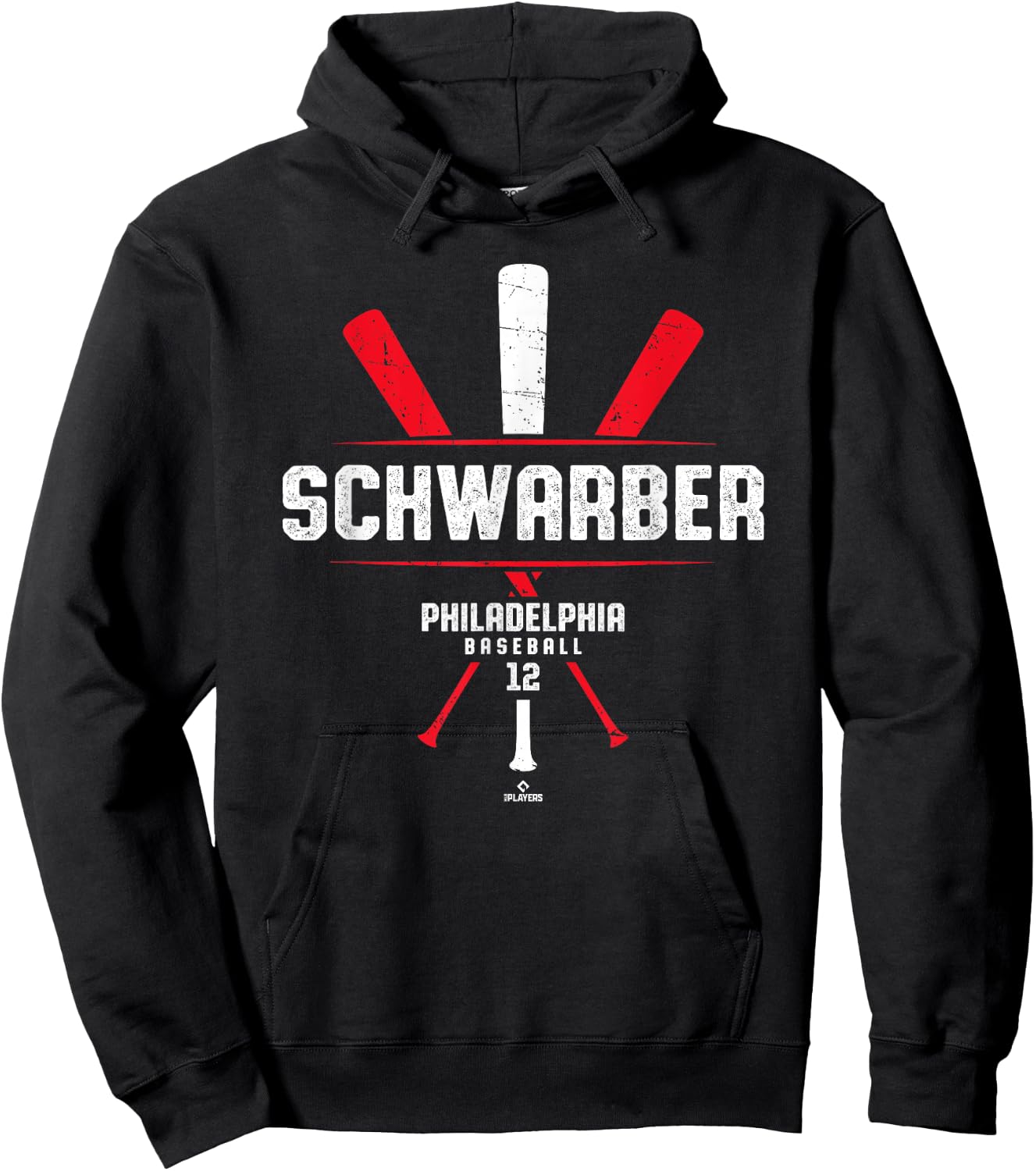 Vintage Baseball Bat Gameday Kyle Schwarber Philadelphia Hoodie - Hoodie | Black