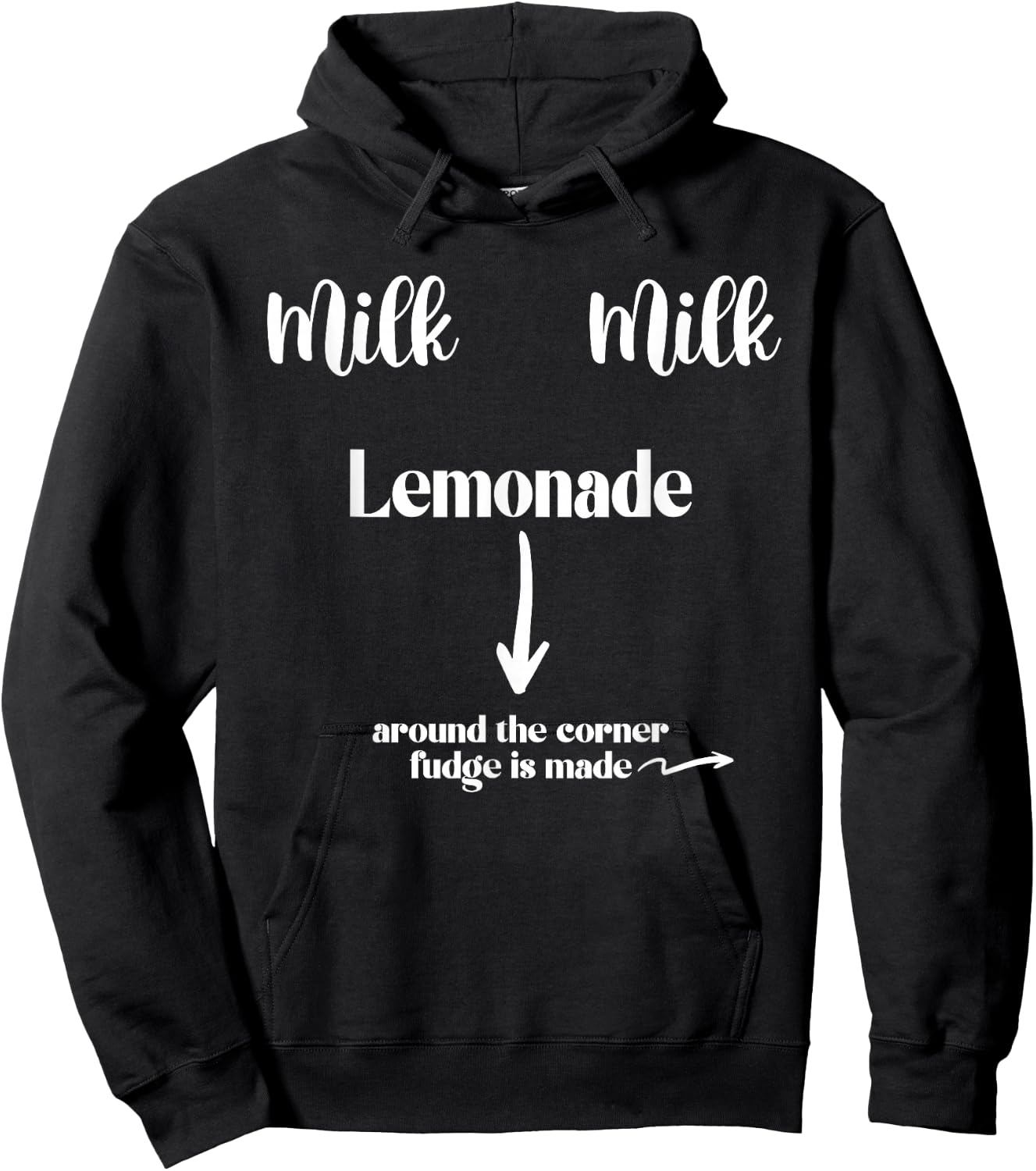 Milk Milk Lemonade Funny Saying Hoodie - Hoodie | Black