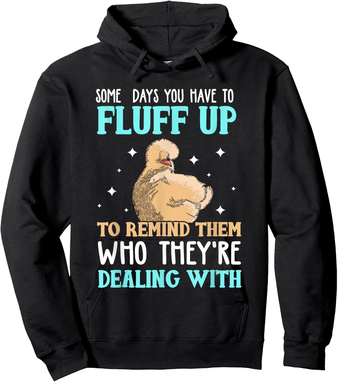 Silkie chicken Hoodie - Hoodie | Black