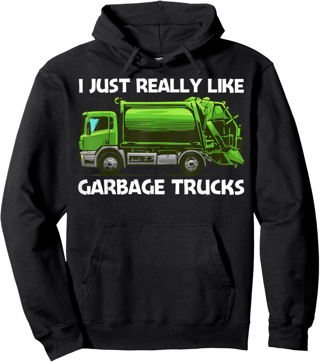 Best Garbage Truck Women Waste Management Garbage Hoodie - Hoodie | Black