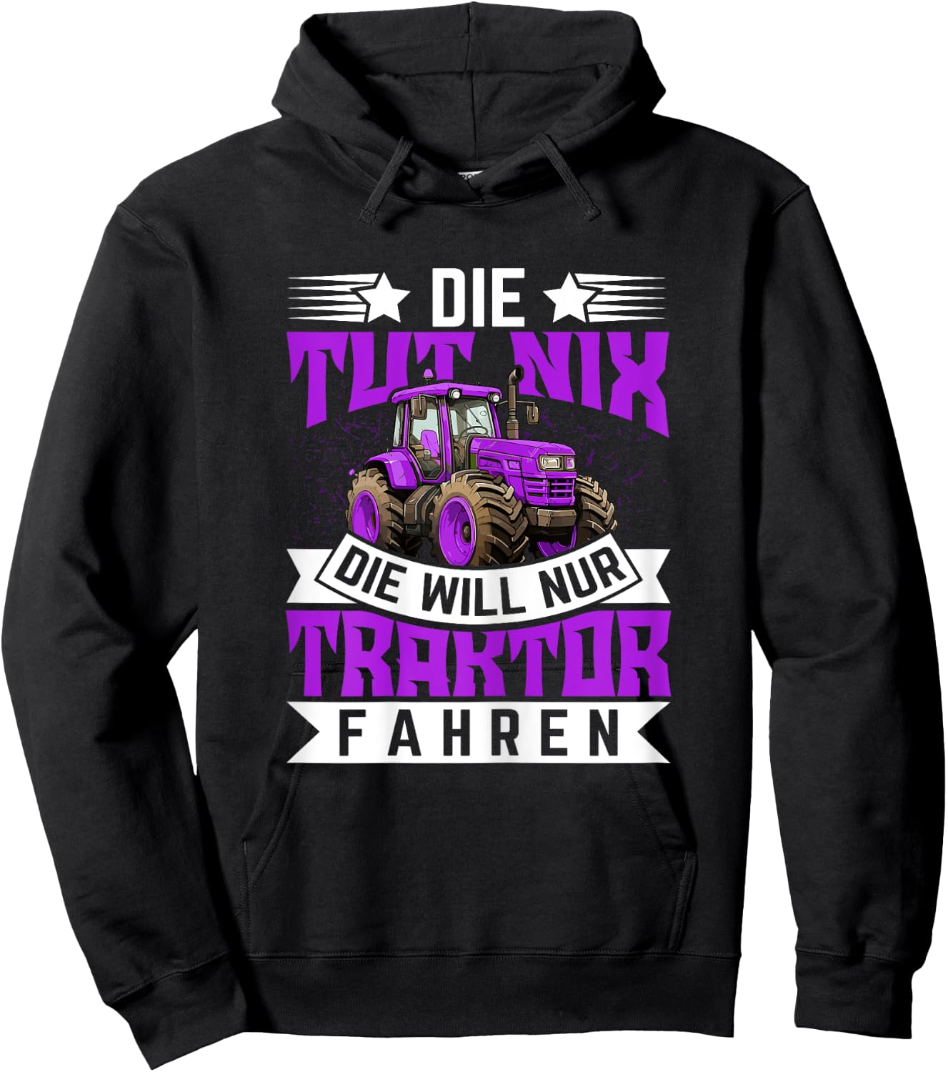 Die tut nix, die will nur Traktor fahren - Traktor Hoodie - Hoodie | Black