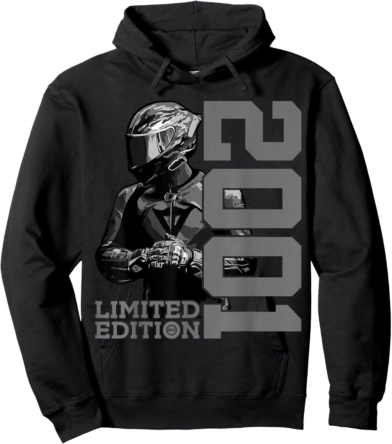 Limited Edition 2001 Biker Motorrad 25. Geburtstag Hoodie - Hoodie | Black
