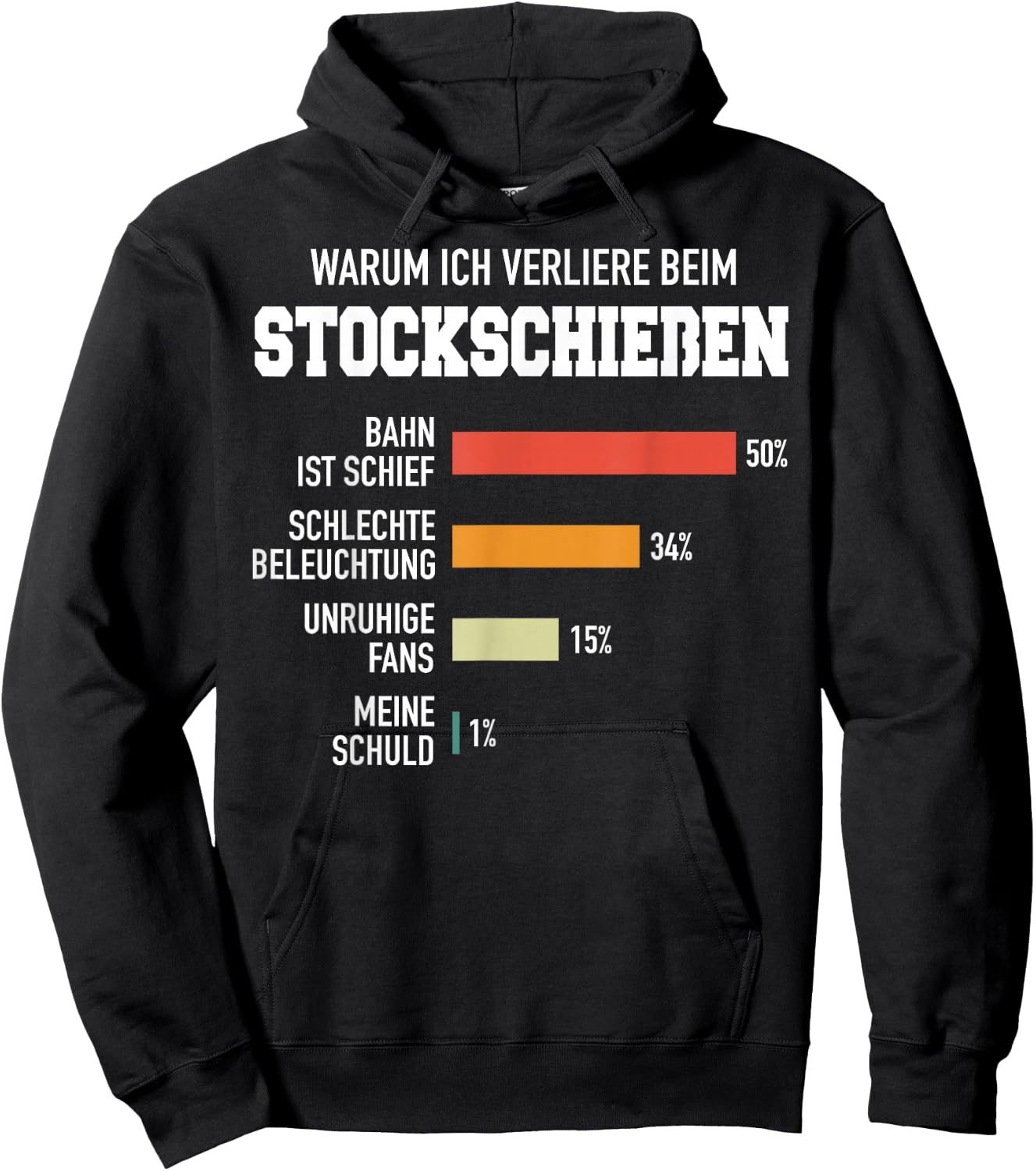 Stockschießen Eisstock Stockschütze Eisstockschießen Hoodie - Hoodie | Black
