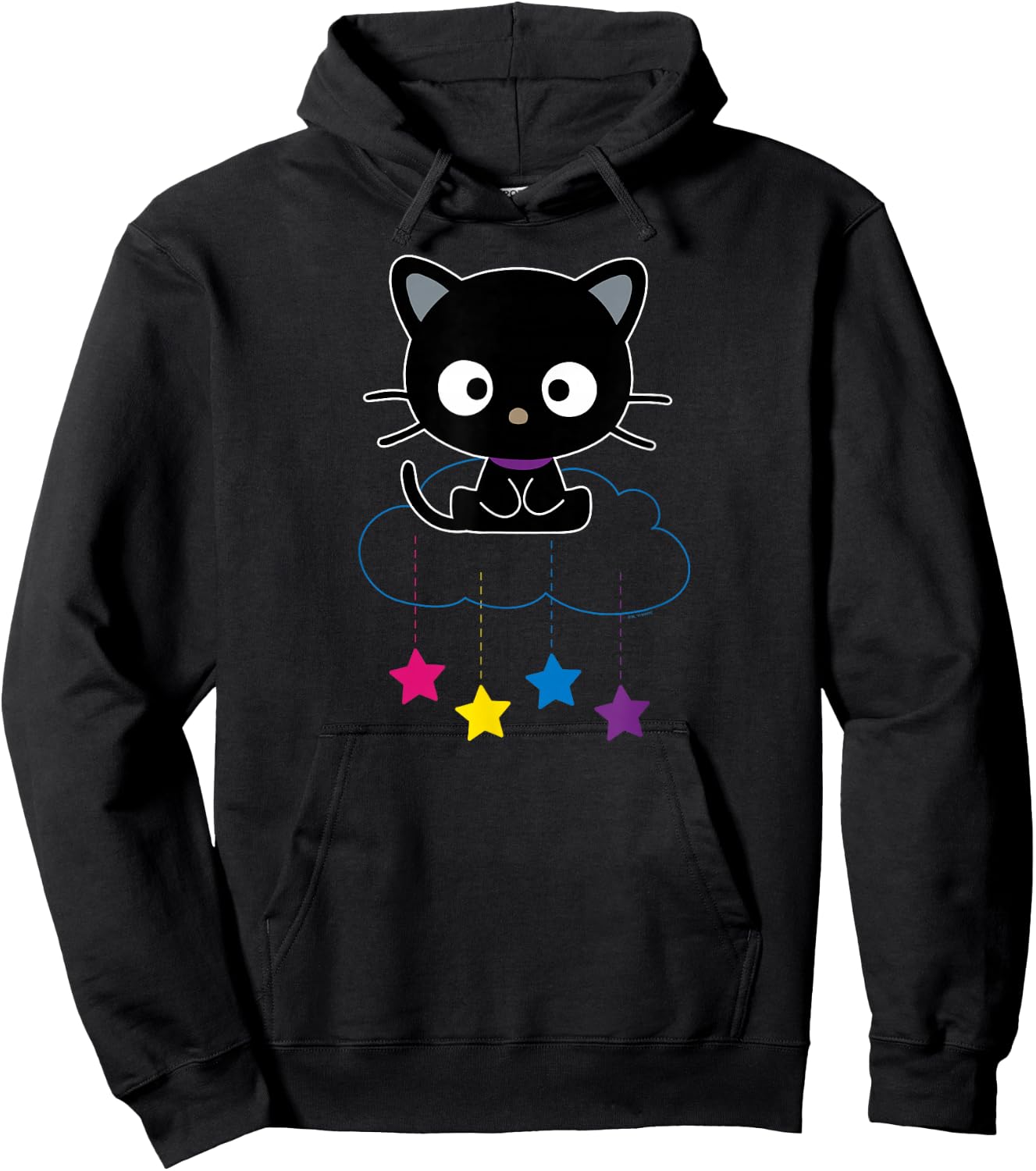 Chococat Sitting in The Clouds Hoodie - Hoodie | Black