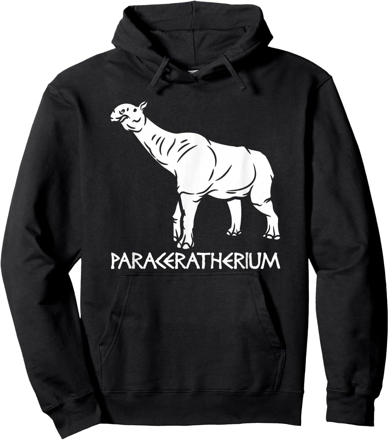 Paraceratherium - Extinct Animal Rhino Paleontology Hoodie - Hoodie | Black