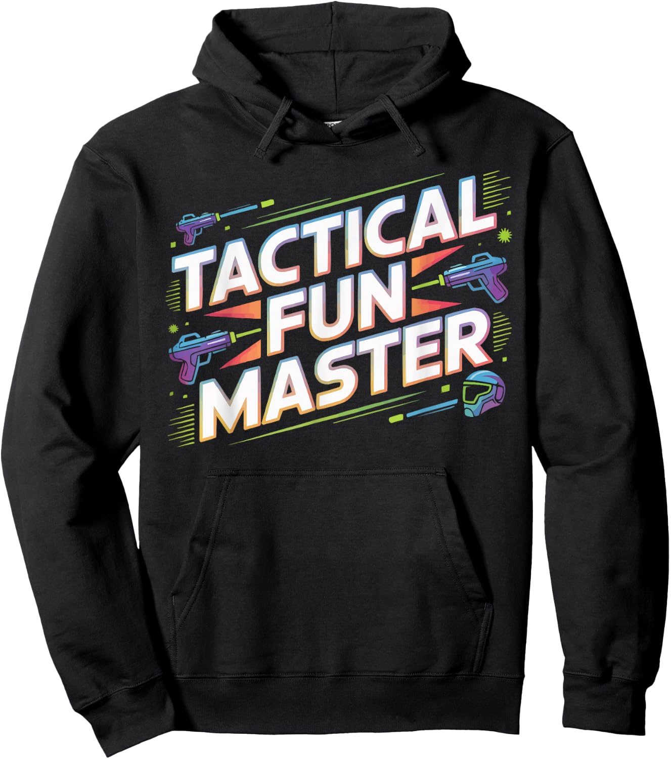 Laser Tag Pistol Lasertag Player Gungame Laser Tagging Hoodie - Hoodie | Black