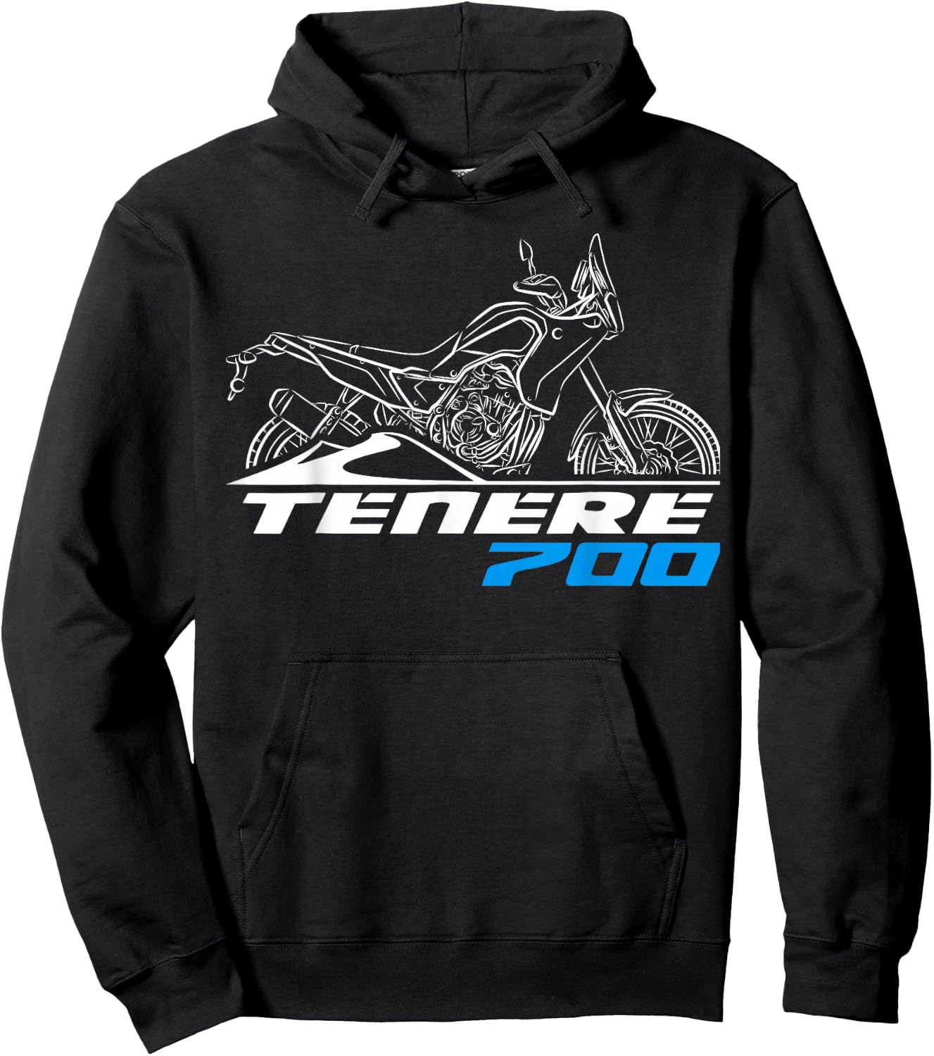 Tenere 700 for Adventure Motorcycle Riders Hoodie - Hoodie | Black