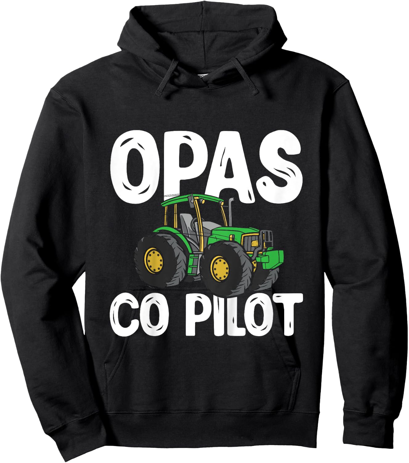 Zukünftiger Landwirt Trecker Traktor Opas Co Pilot Hoodie - Hoodie | Black