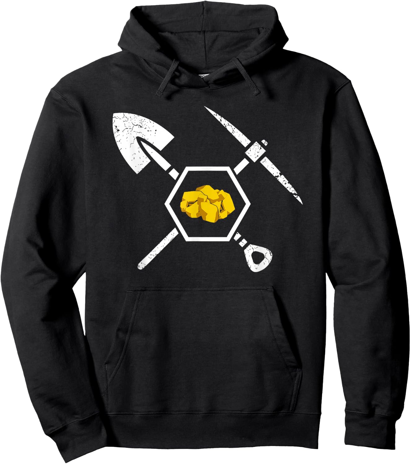 Gold Miner Prospecting Treasure Hunting Shirt Hoodie - Hoodie | Black