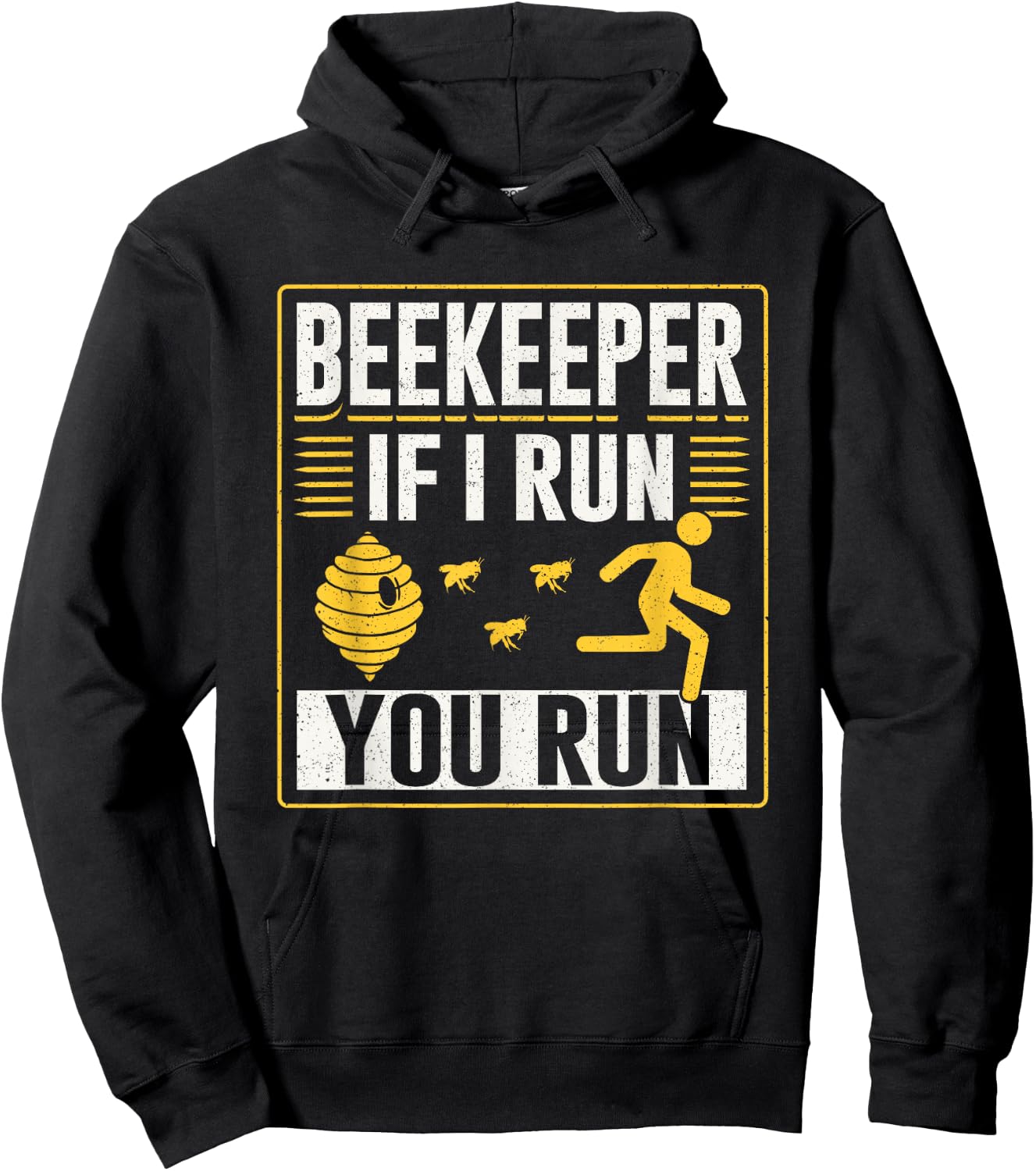 Beekeeper If I Run You Run Hobby Bee Beekeeping Beekeeper Hoodie - Hoodie | Black