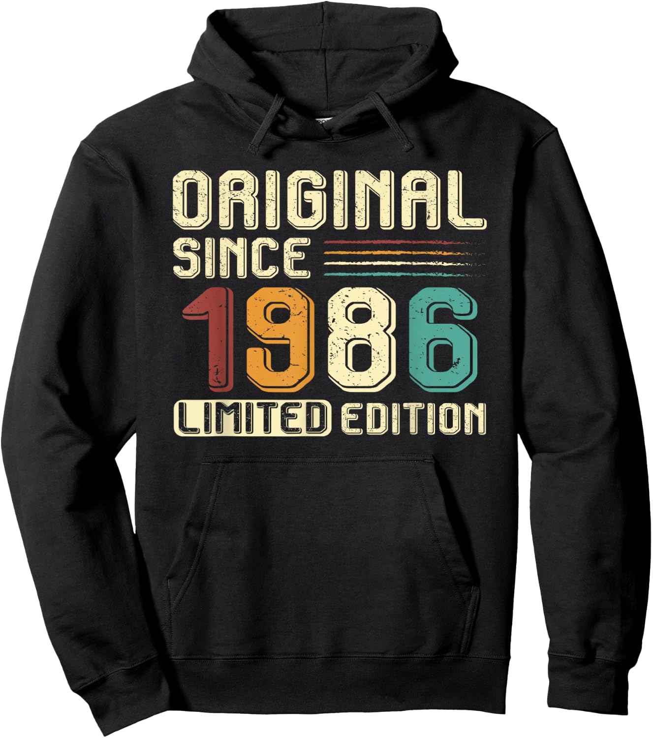 Original Gift Since 1986 Birthday Party 38 Years Man Hoodie - Hoodie | Black