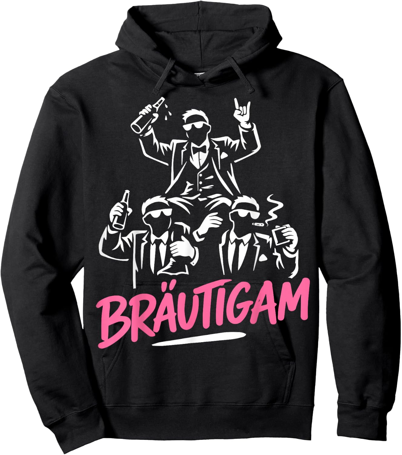 Bräutigam JGA Männer Kostüm JGA Junggesellenabschied Hoodie - Hoodie | Black