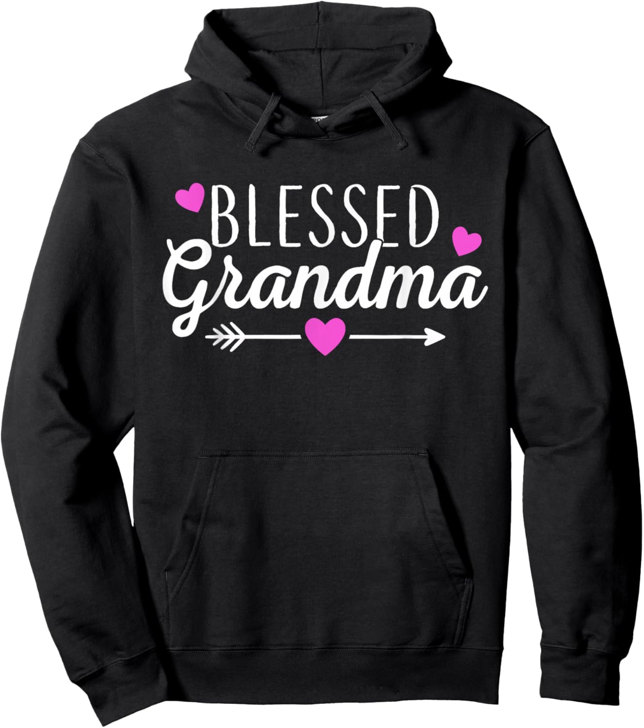 Blessed Grandma For Cute Grandmother Women Mothers Day Hoodie - Hoodie | Black