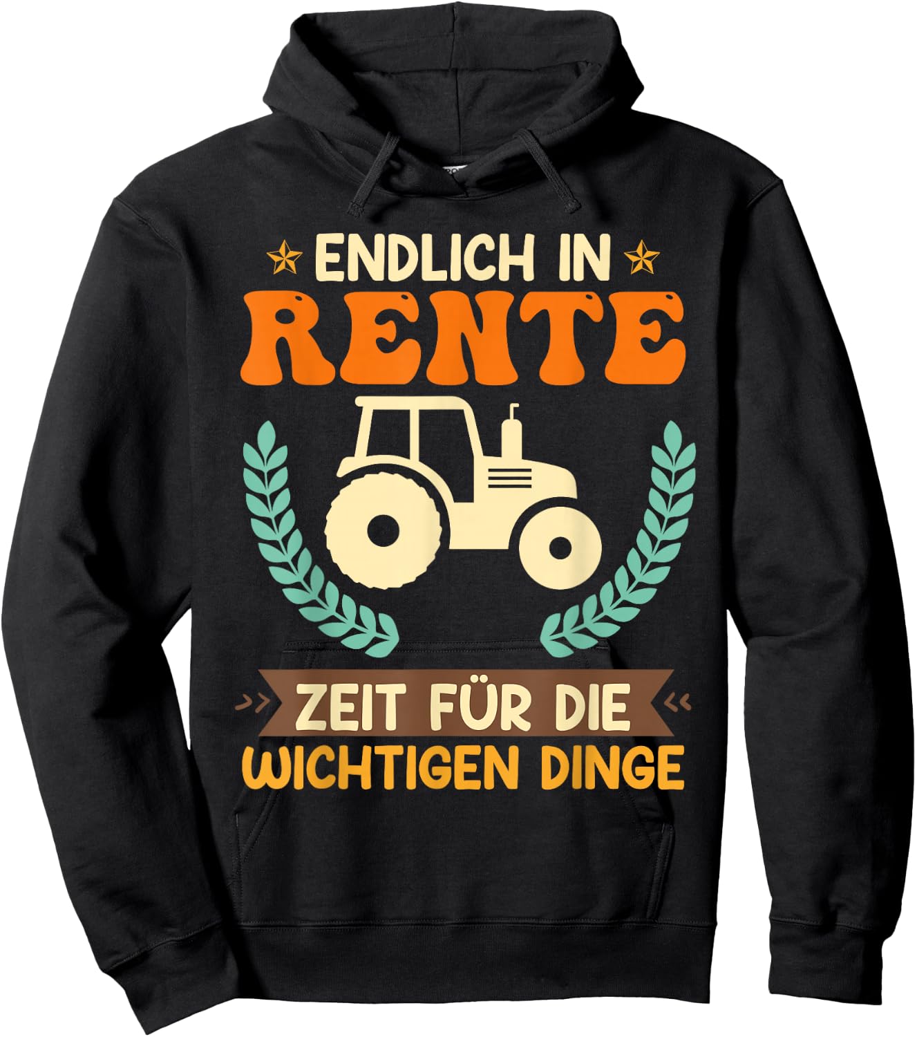 Farmers in Retirement Farm Pensioner , black Hoodie - Hoodie | Black
