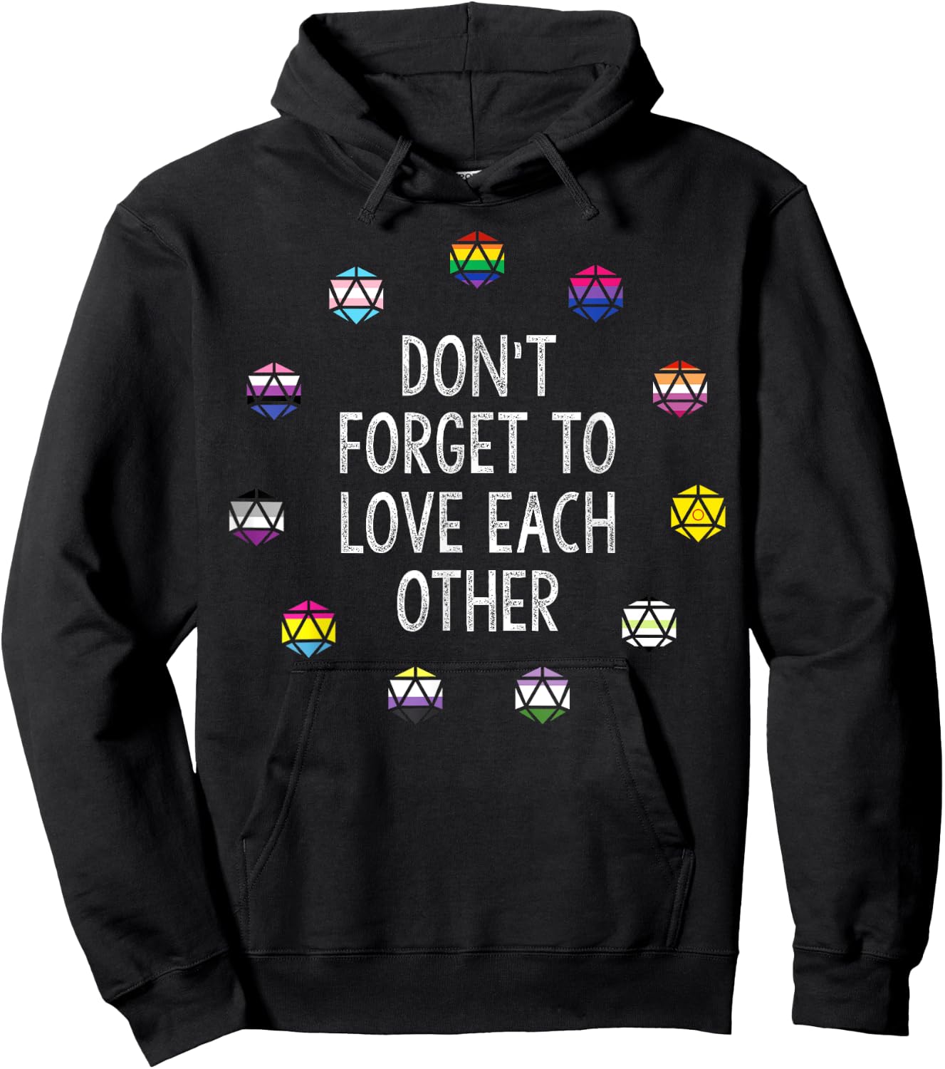 Don't Forget To Love Each Other Hoodie - Hoodie | Black
