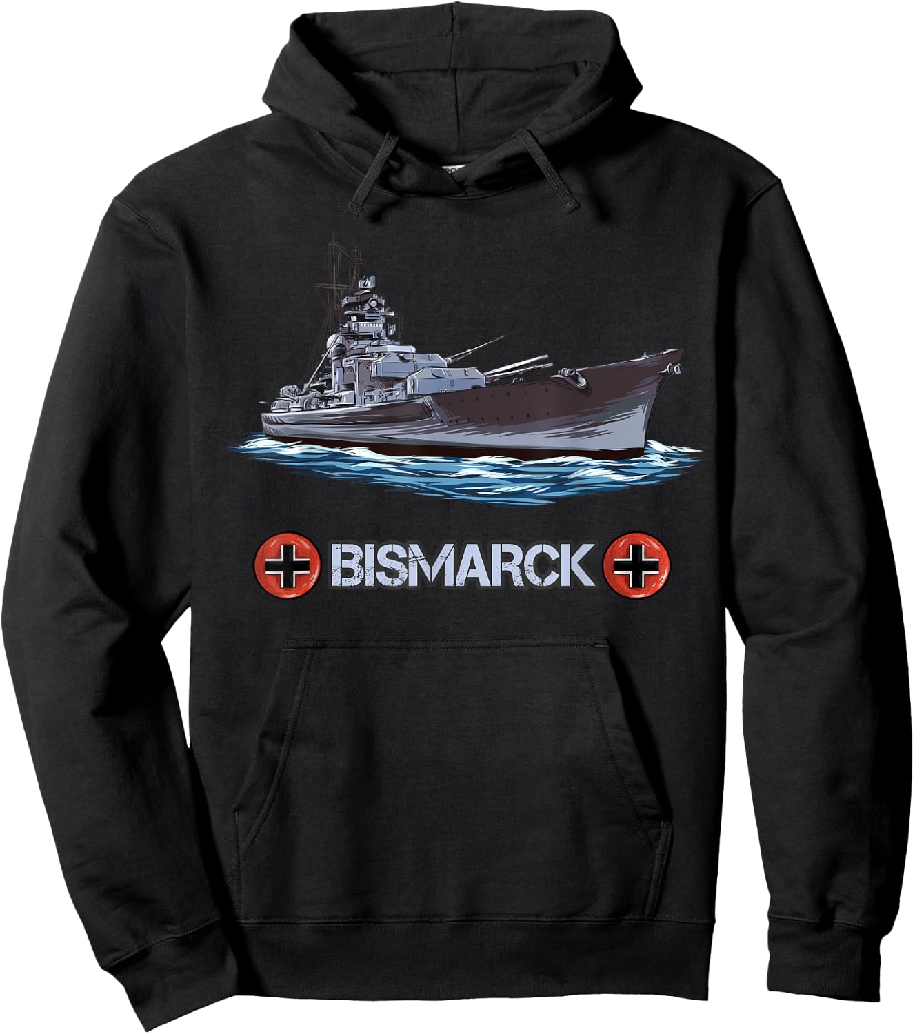 Deutsches schweres Schlachtschiff Bismarck Hoodie - Hoodie | Black