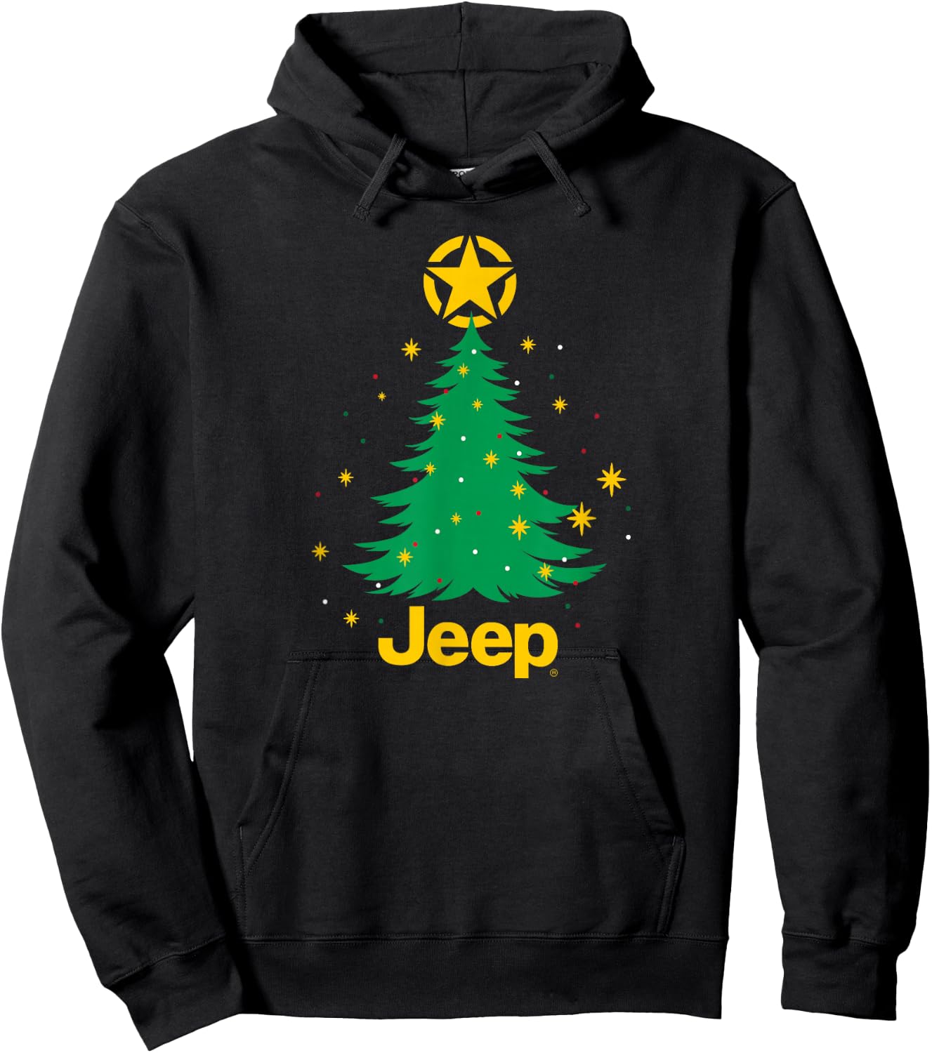 Jeep Christmas Tree Hoodie - Hoodie | Black