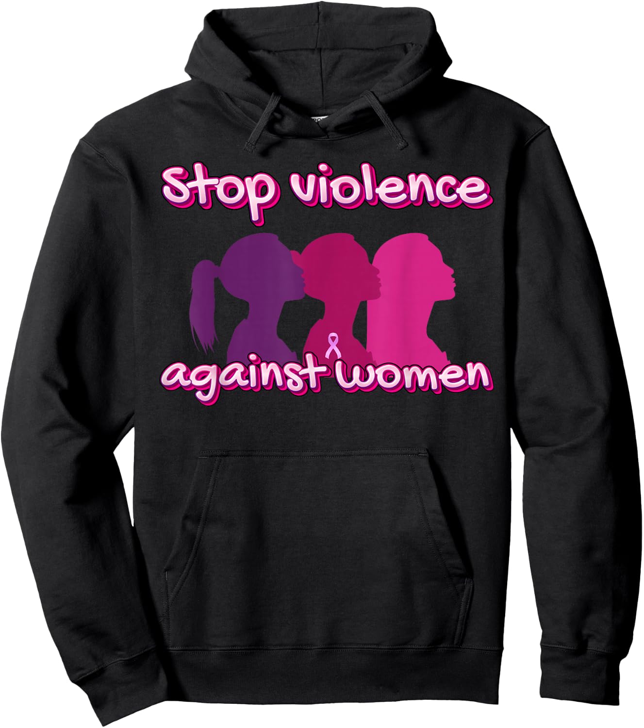Let's End Violence Against Women Hoodie - Hoodie | Black