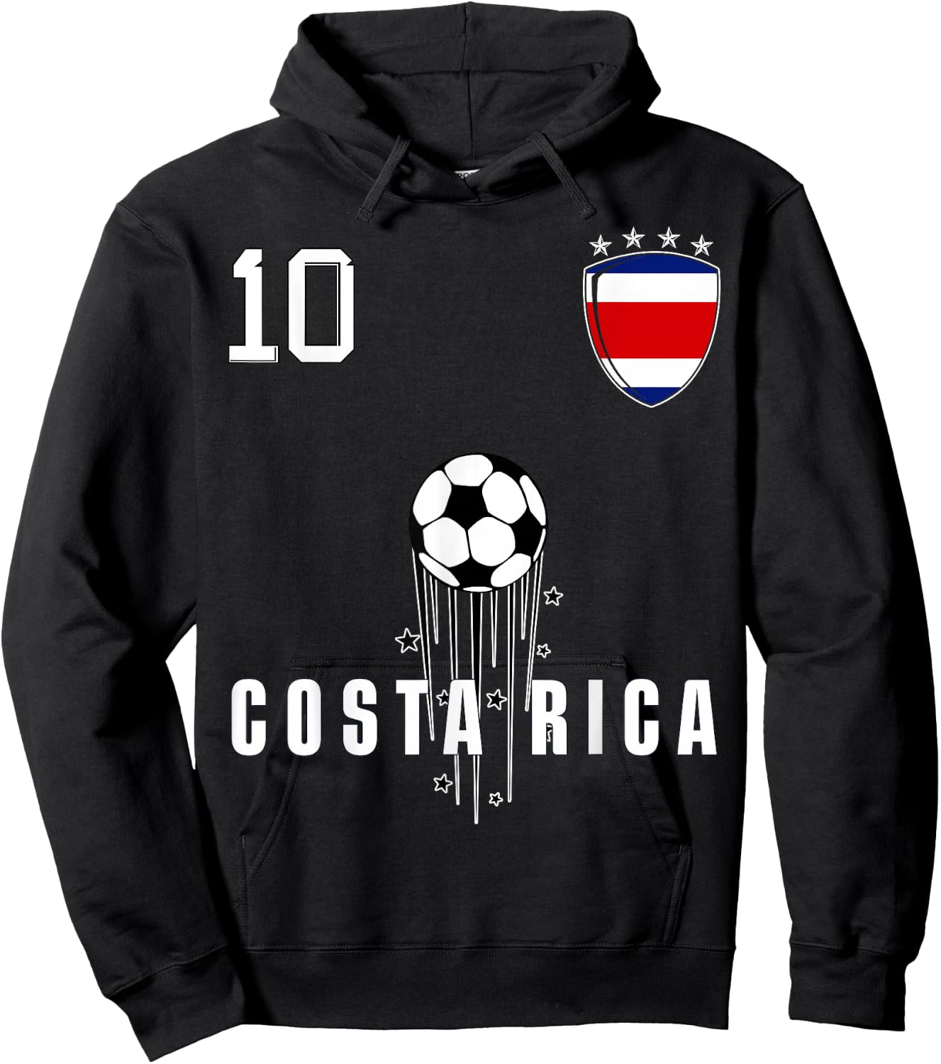 Costa Rica Flag Costa Rican Pride Lovers Hoodie - Hoodie | Black