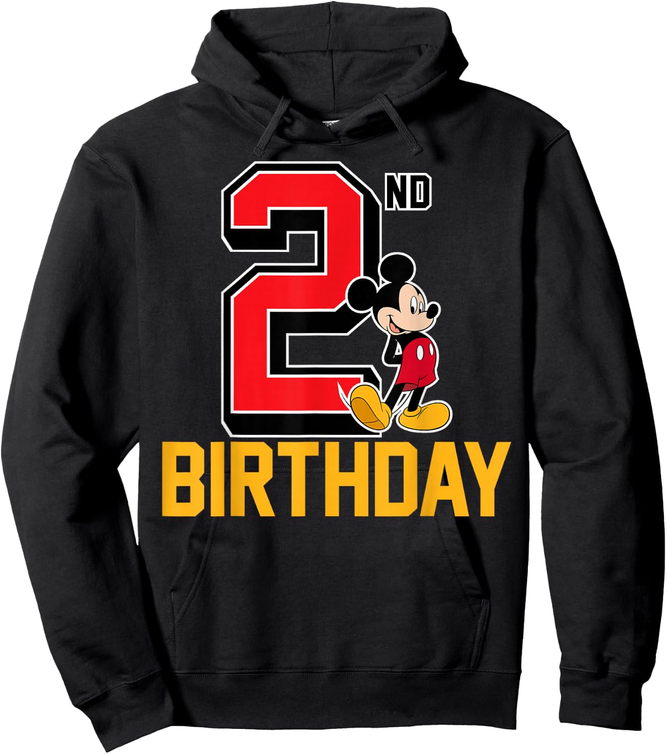 Disney - Mickey Mouse My 2nd Birthday Hoodie - Hoodie | Black