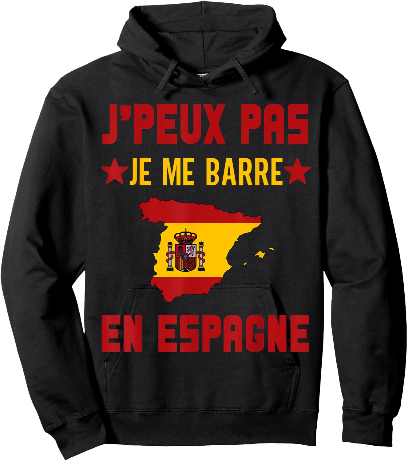 I can not I bar in spain gift travel spanish , Black, S Hoodie - Hoodie | Black