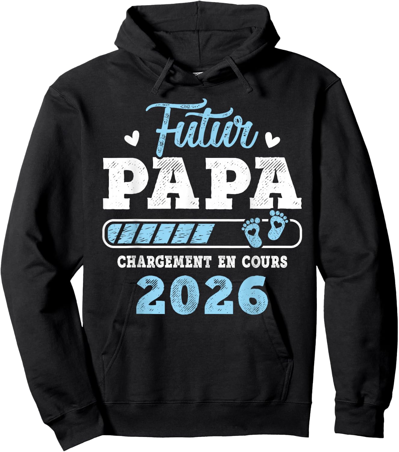 Future Dad 2026 Daddy Loading In Progress 2026 Hoodie - Hoodie | Black