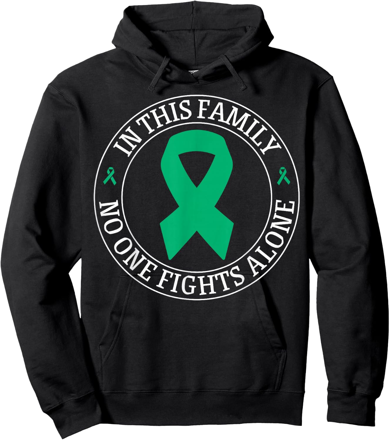 In This Family No-one Fight Alone Liver Cancer Awareness Hoodie - Hoodie | Black