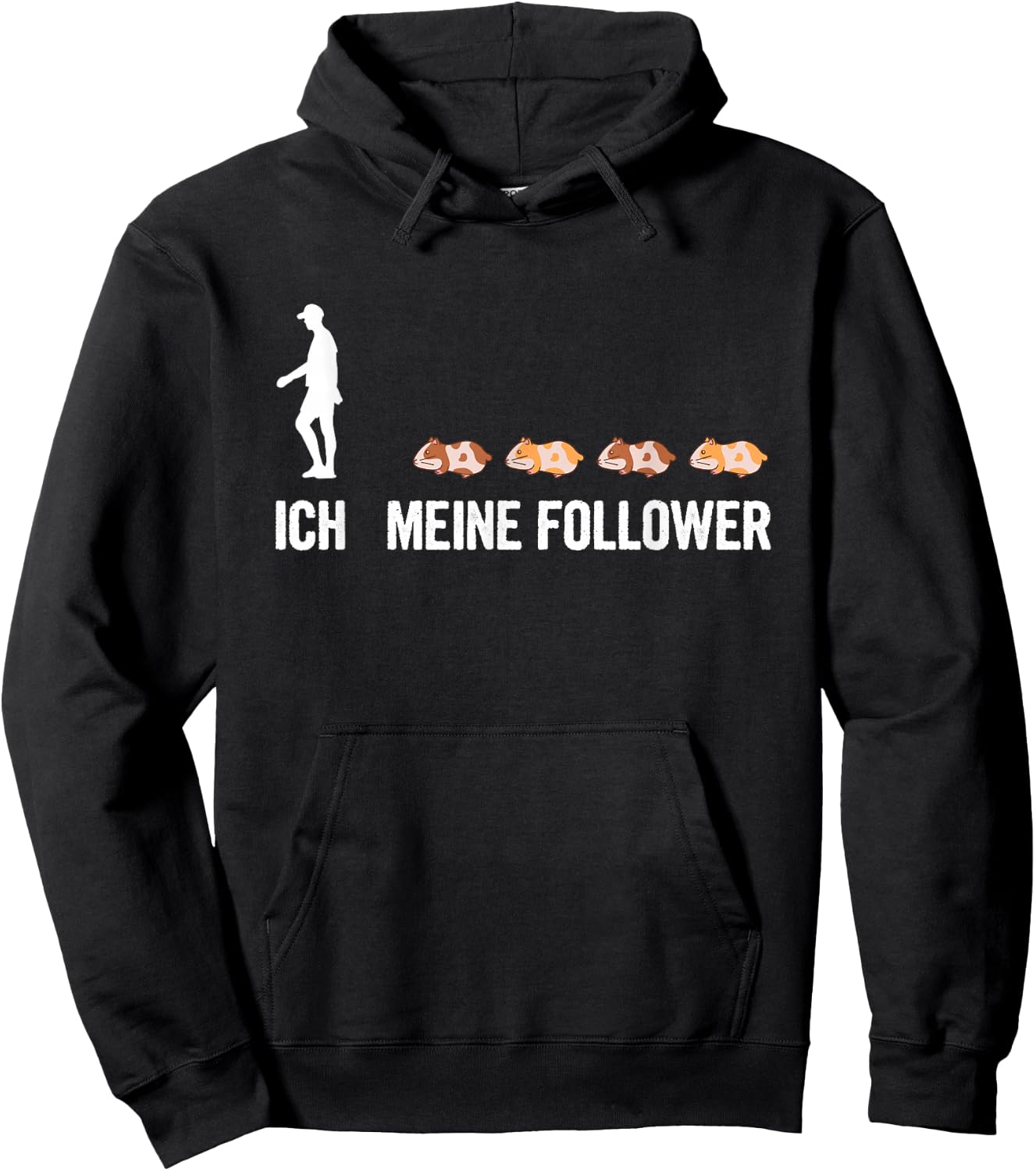 Ich Meine Follower Meerschweinchen Haustier Meerschwein Hoodie - Hoodie | Black