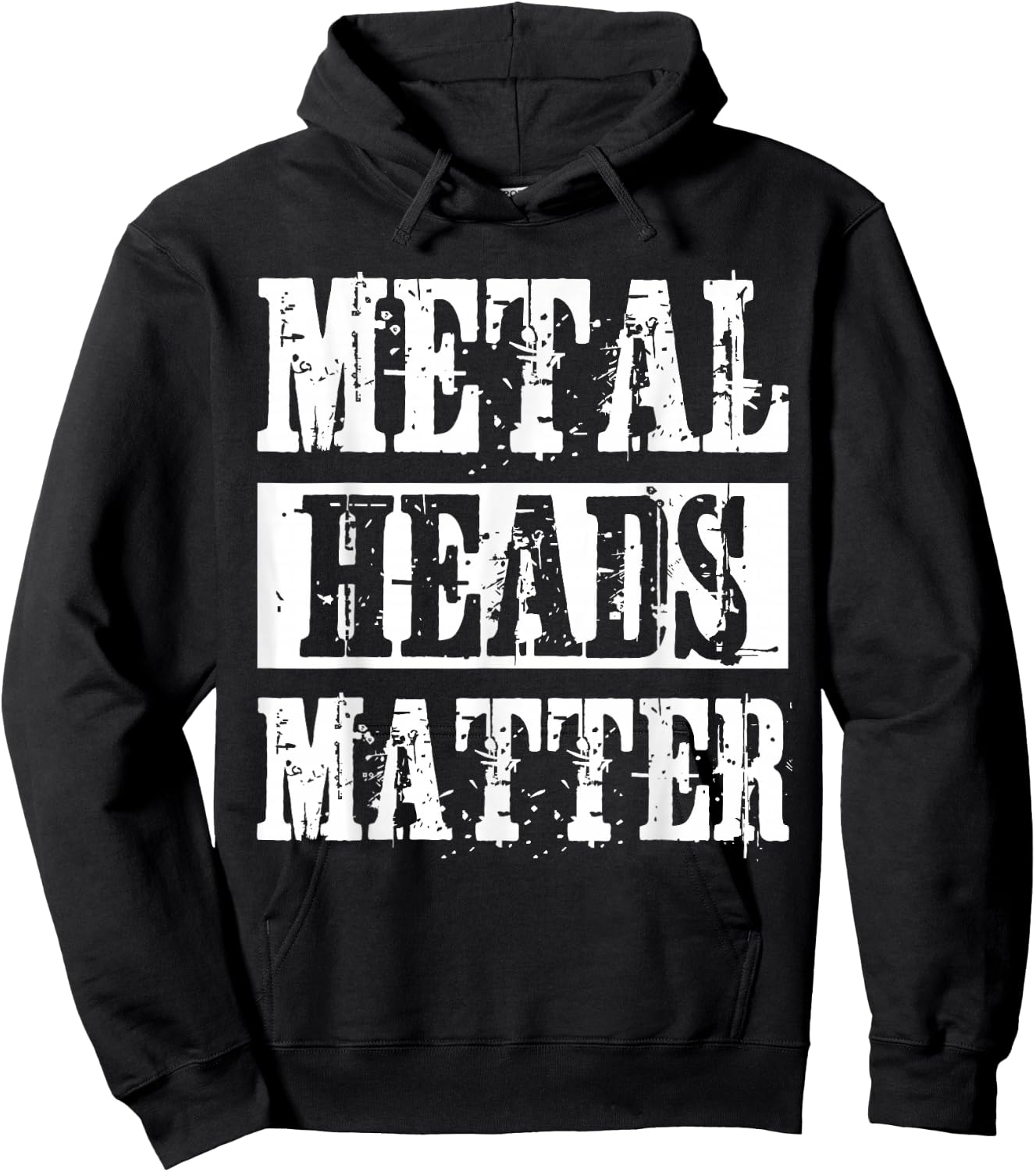 Metal Heads Matter Heavy Black Death Metal Fan Gift Hoodie - Hoodie | Black