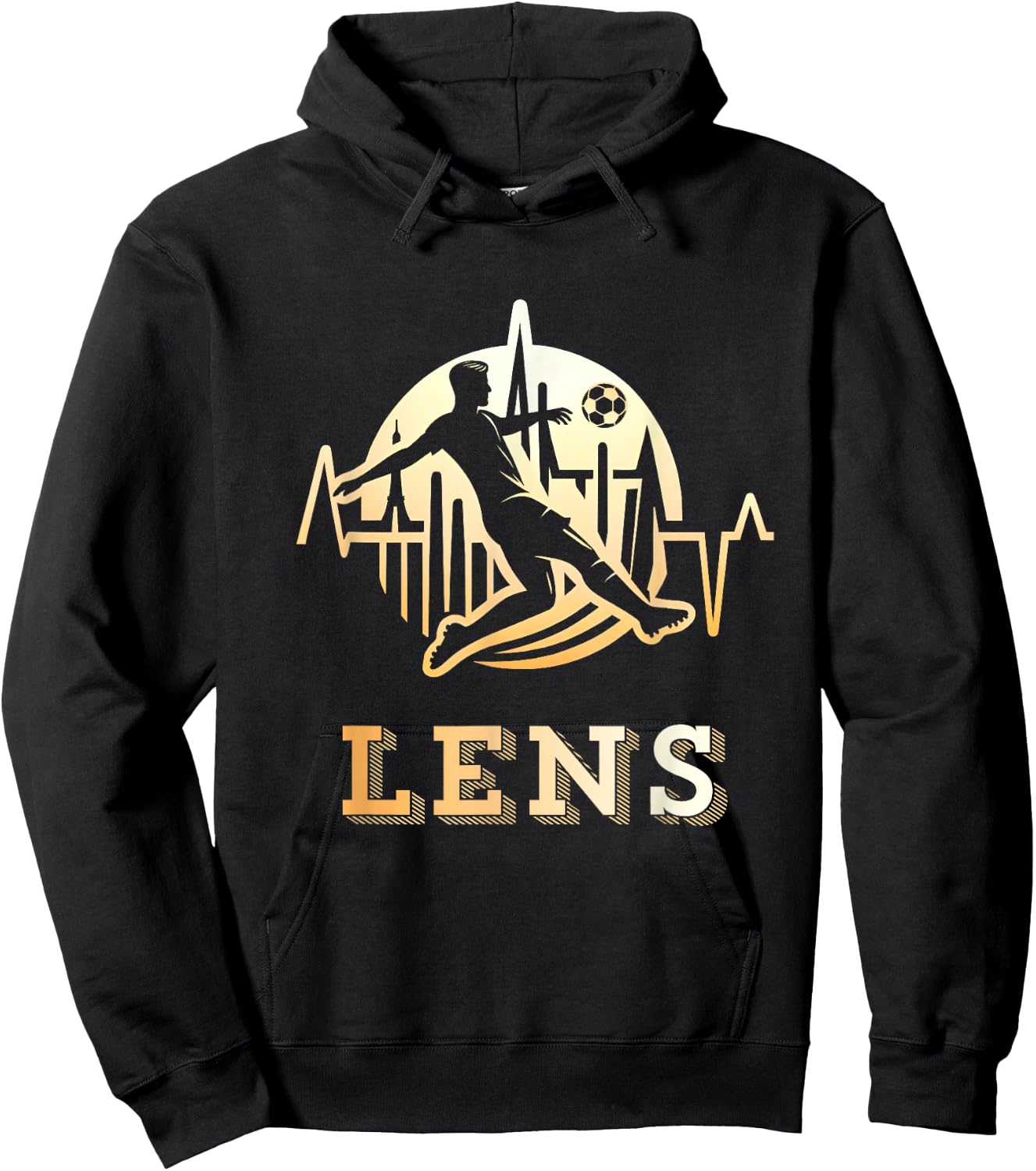 Lensois Football Lens Supporter Gift , Black, S Hoodie - Hoodie | Black