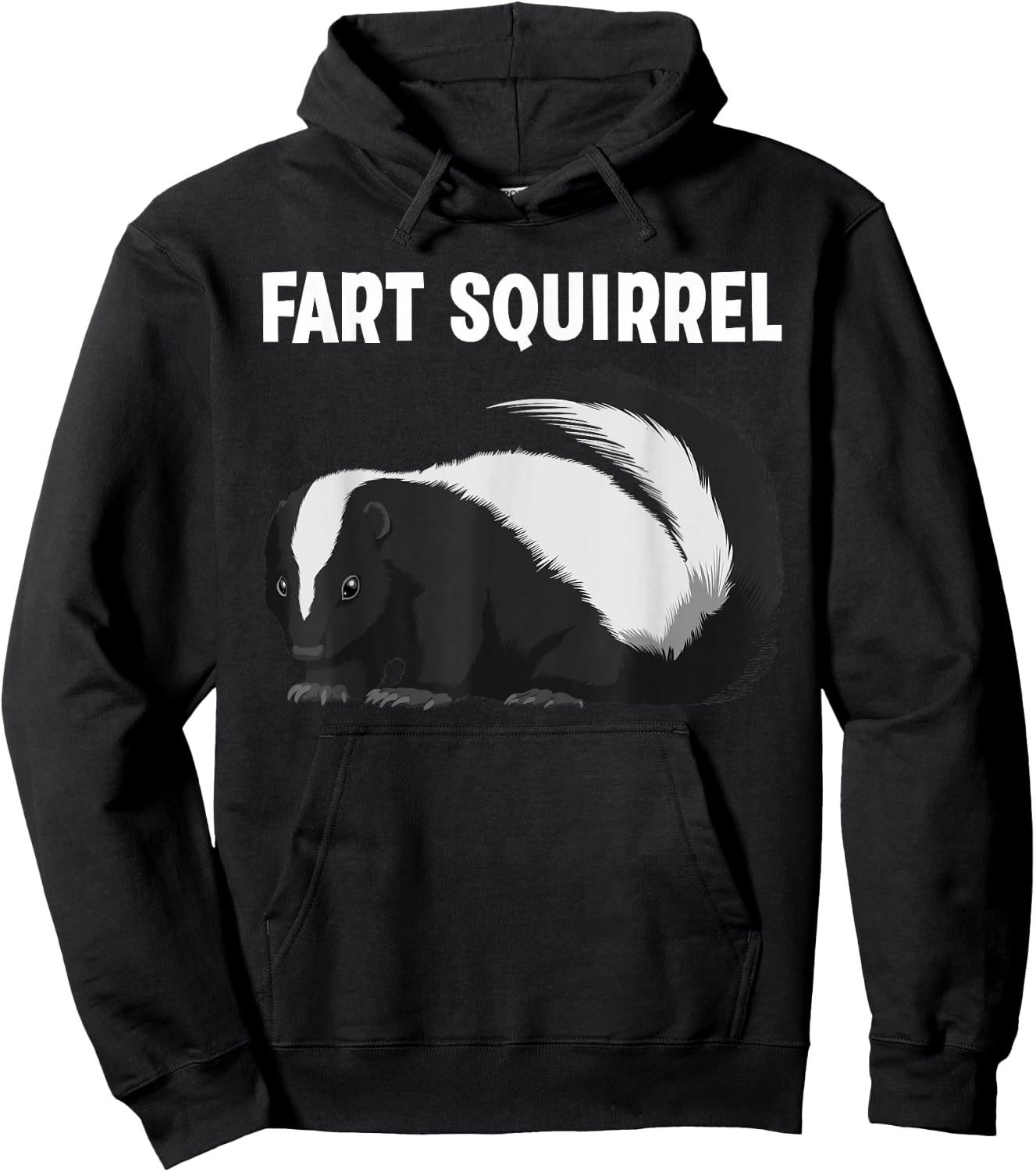 Cute Skunk Design Women Kids Animal Skunk Lovers Hoodie - Hoodie | Black