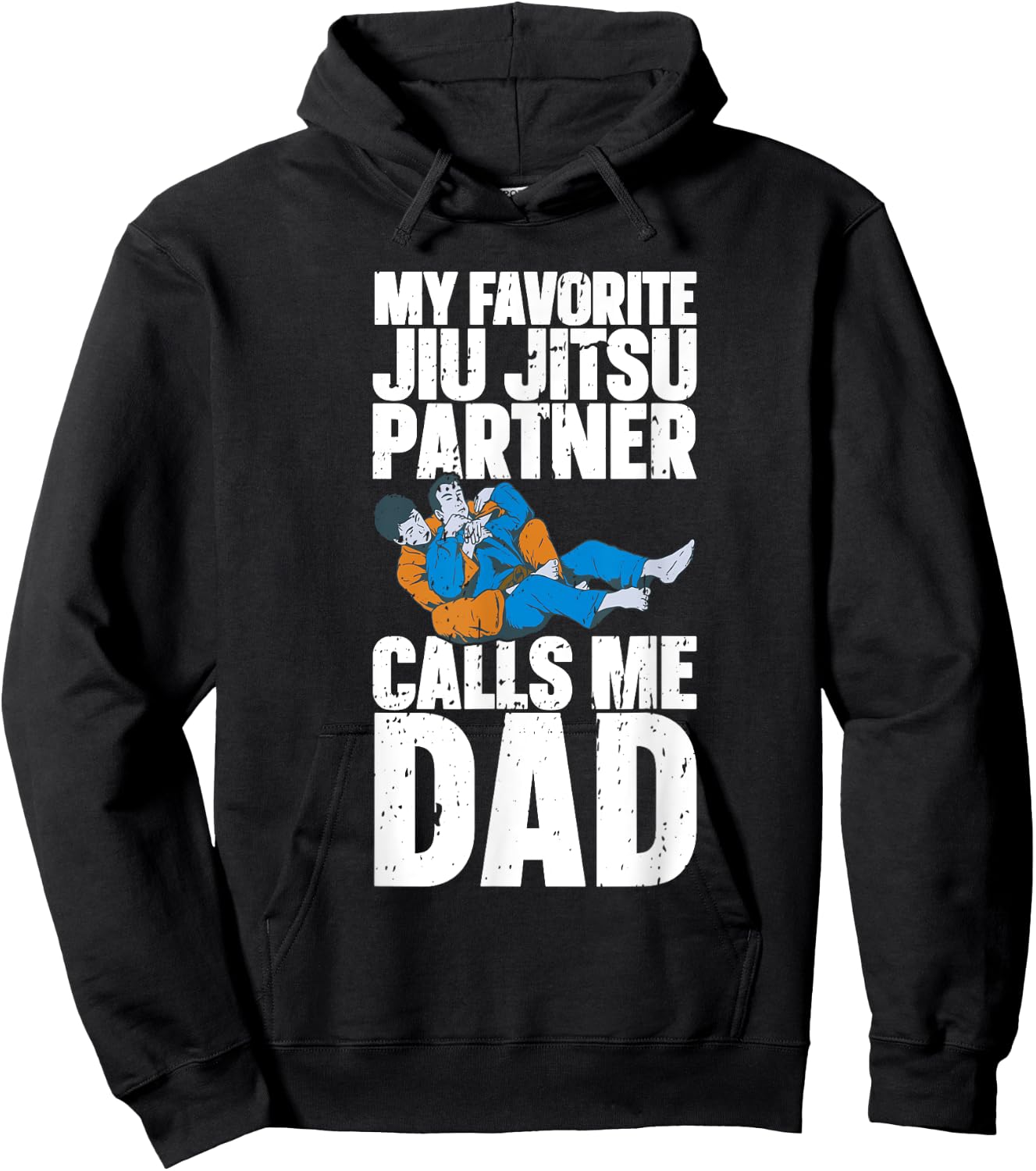 Brazilian Jiu Jitsu Dad BJJ Mixed Martial Jiu Jitsu Gi Jiu Hoodie - Hoodie | Black