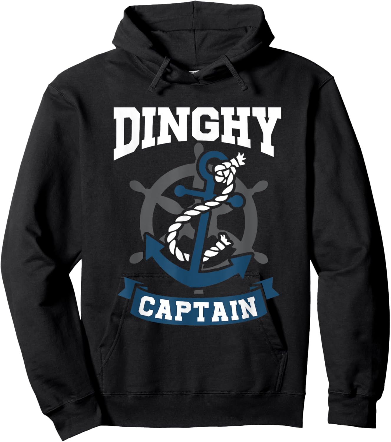 Small Boat Sailor Dinghy Captain Hoodie - Hoodie | Black