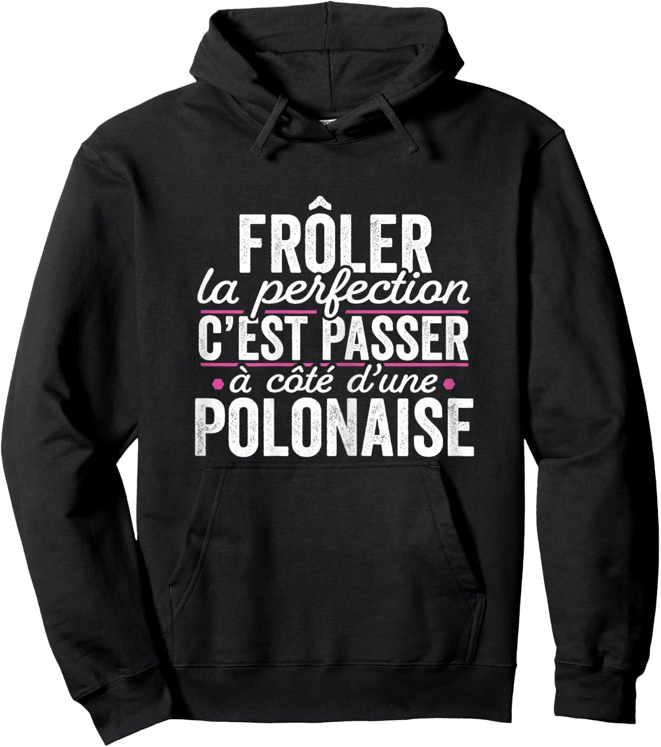La Polonaise Parfait Woman Gift Humour Poland , Black, Female X-Small Hoodie - Hoodie | Black