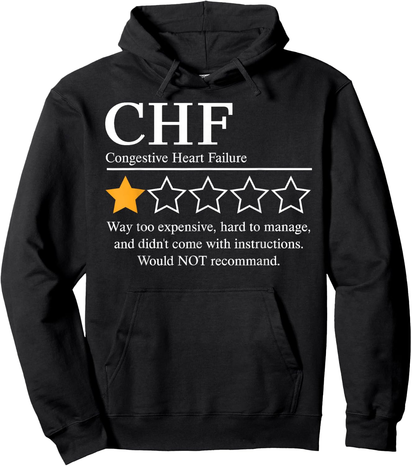 CHF Warrior NFTW Congestive Heart Failure Disease Awareness Hoodie - Hoodie | Black