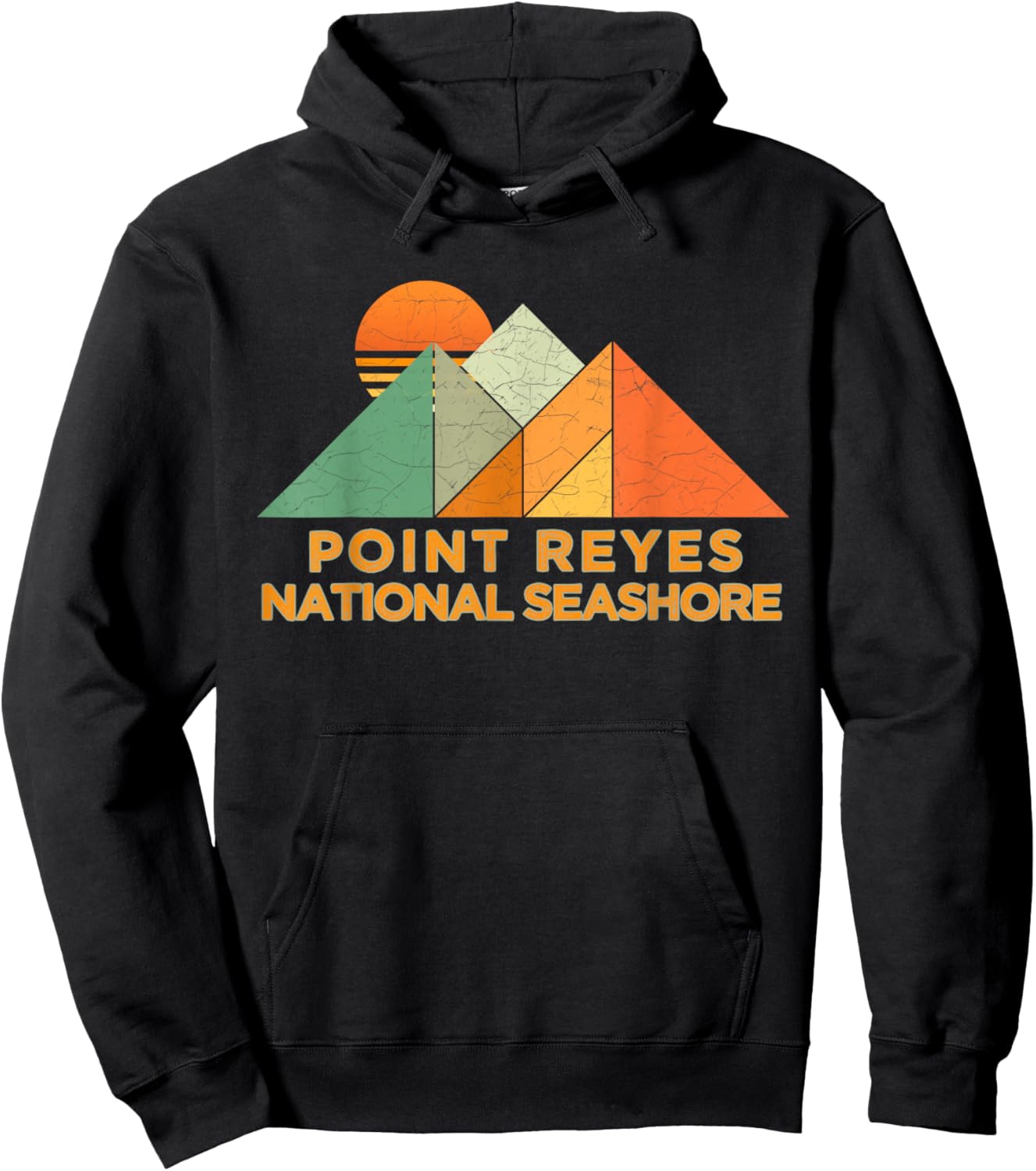 Retro Vintage Point Reyes National Seashore Shirt Hoodie - Hoodie | Black