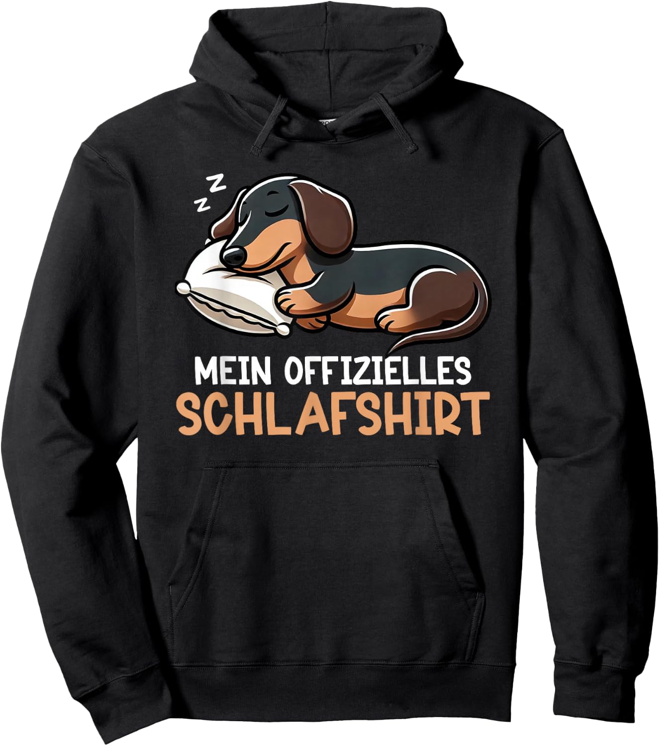 Official Dachshund Dog Sleep Shirt Funny Dachshund Dog , black Hoodie - Hoodie | Black