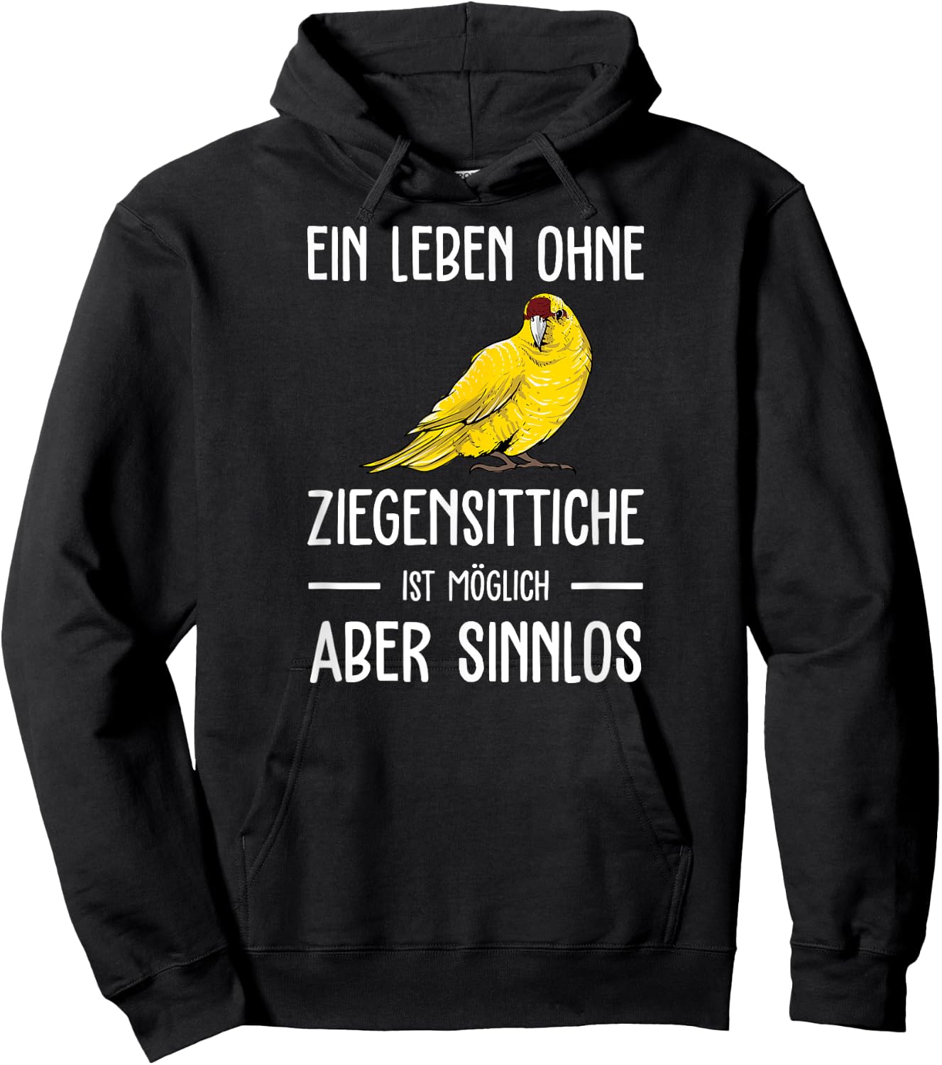 Ziegensittich I Laufsittich Motiv für Vogel Halter Hoodie - Hoodie | Black