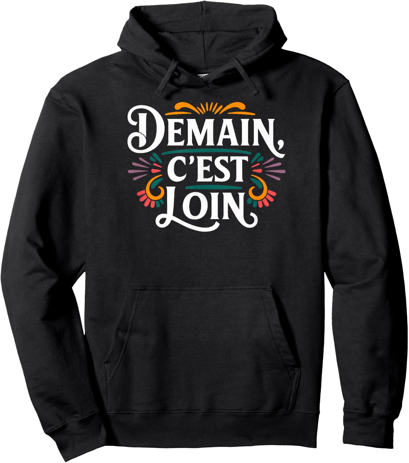 Tomorrow Is Far , Black, S Hoodie - Hoodie | Black