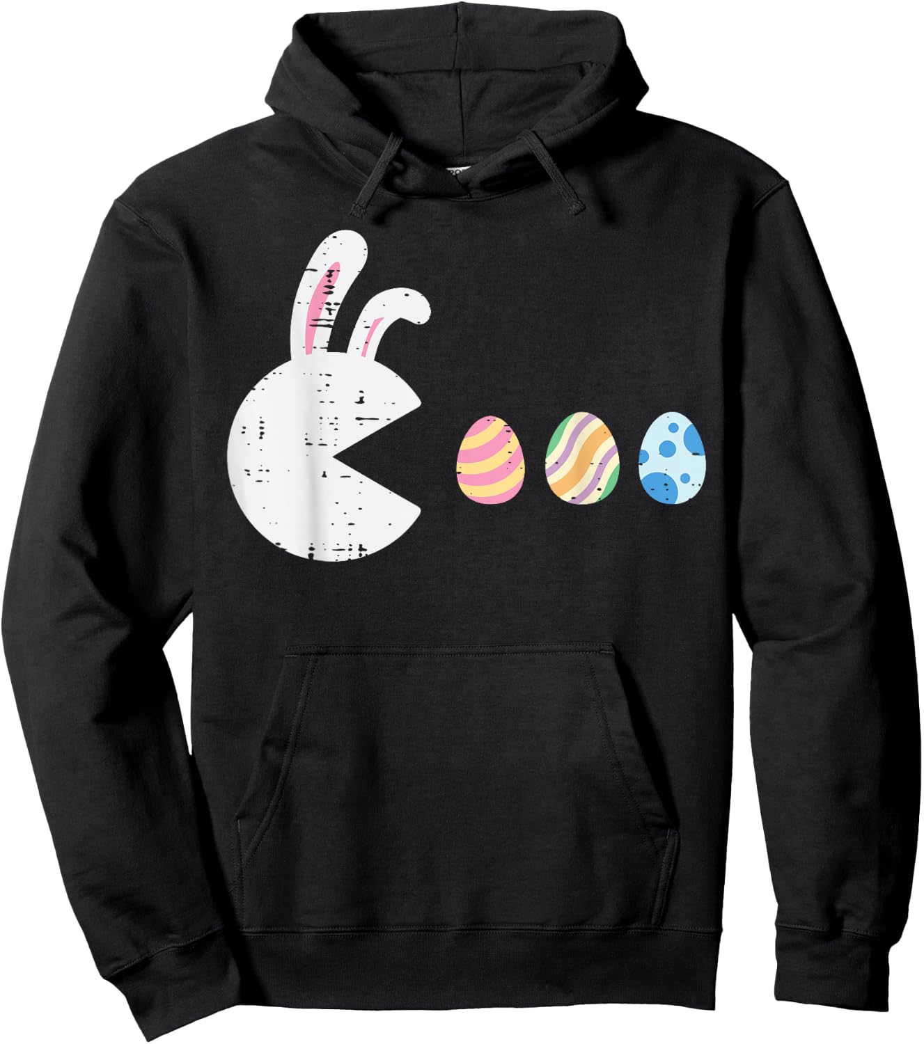 Easter Video Game Eating Eggs Gaming Men Boys Kids Youth Hoodie - Hoodie | Black