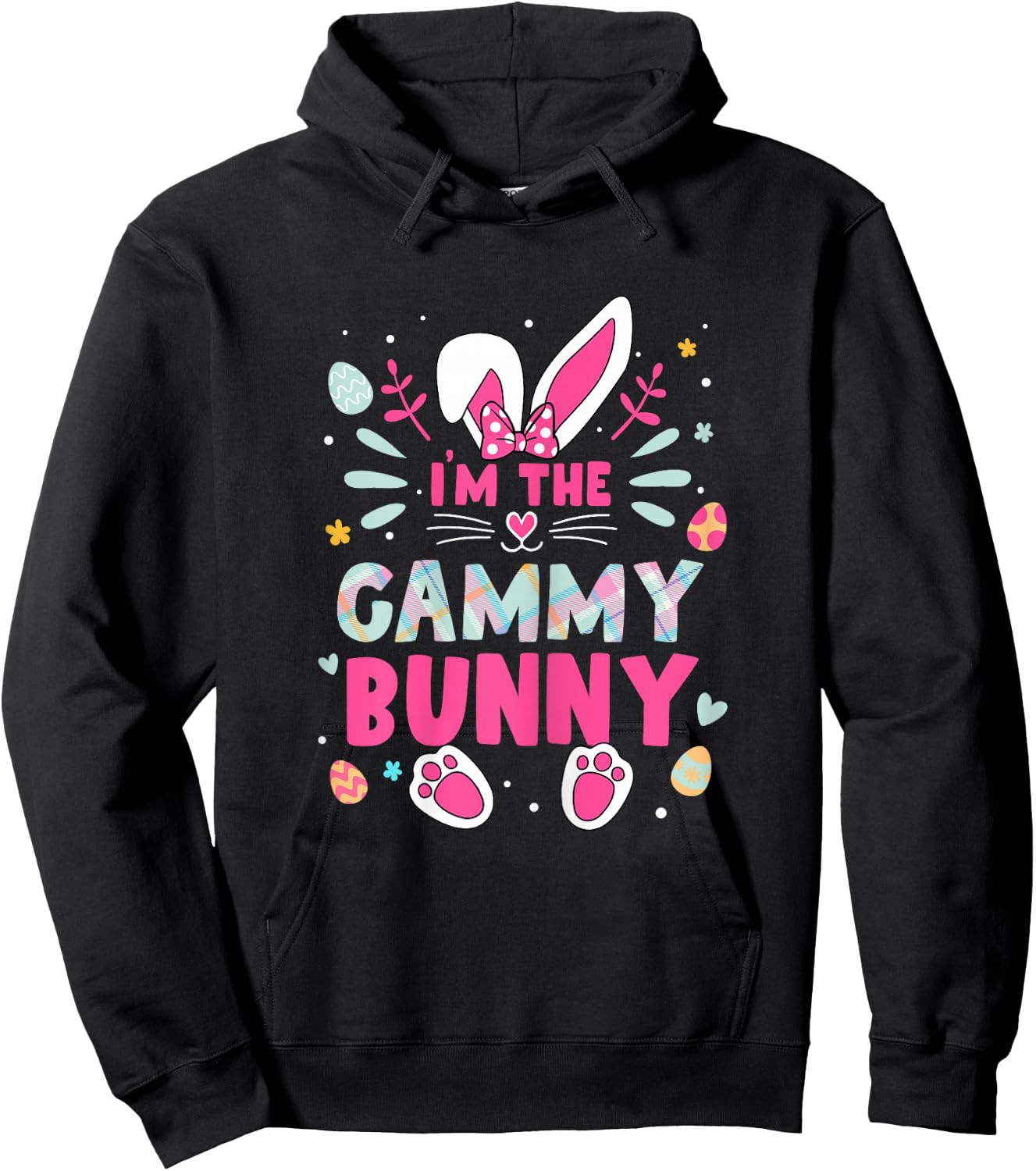 I'm The Gammy Bunny Happy Easter Cute Gammy Bunny Lover Hoodie - Hoodie | Black