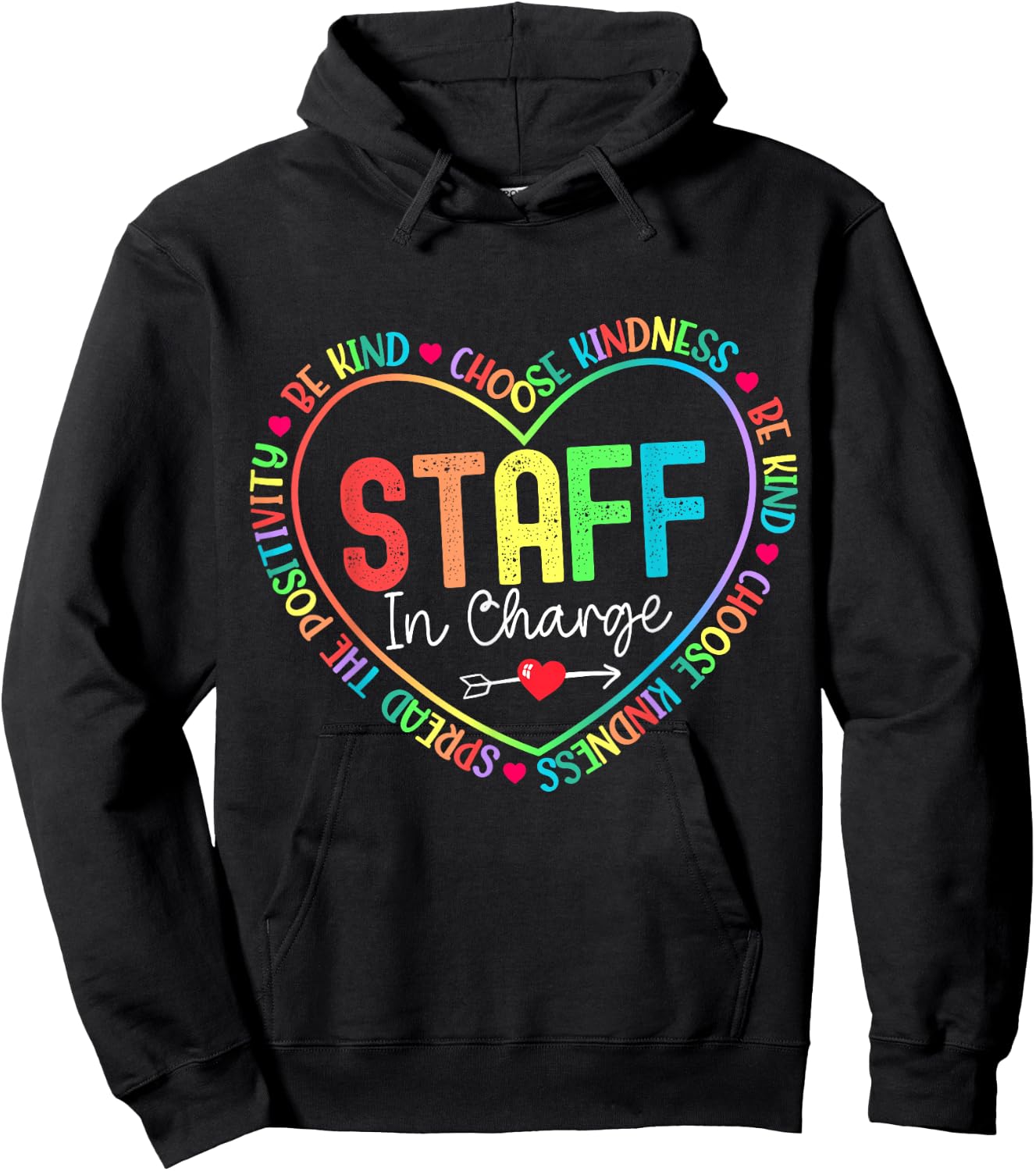 Staff in Charge Back to School Appreciation Week Nurse Hoodie - Hoodie | Black