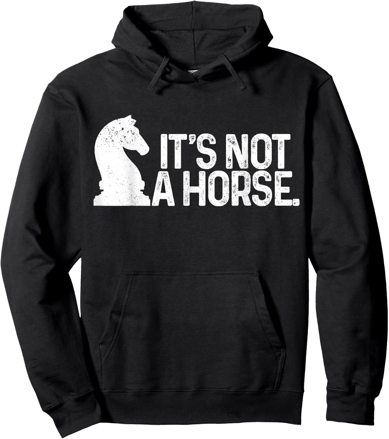 Chess It's Not A Horse Knight Funny Chess player Hoodie - Hoodie | Black